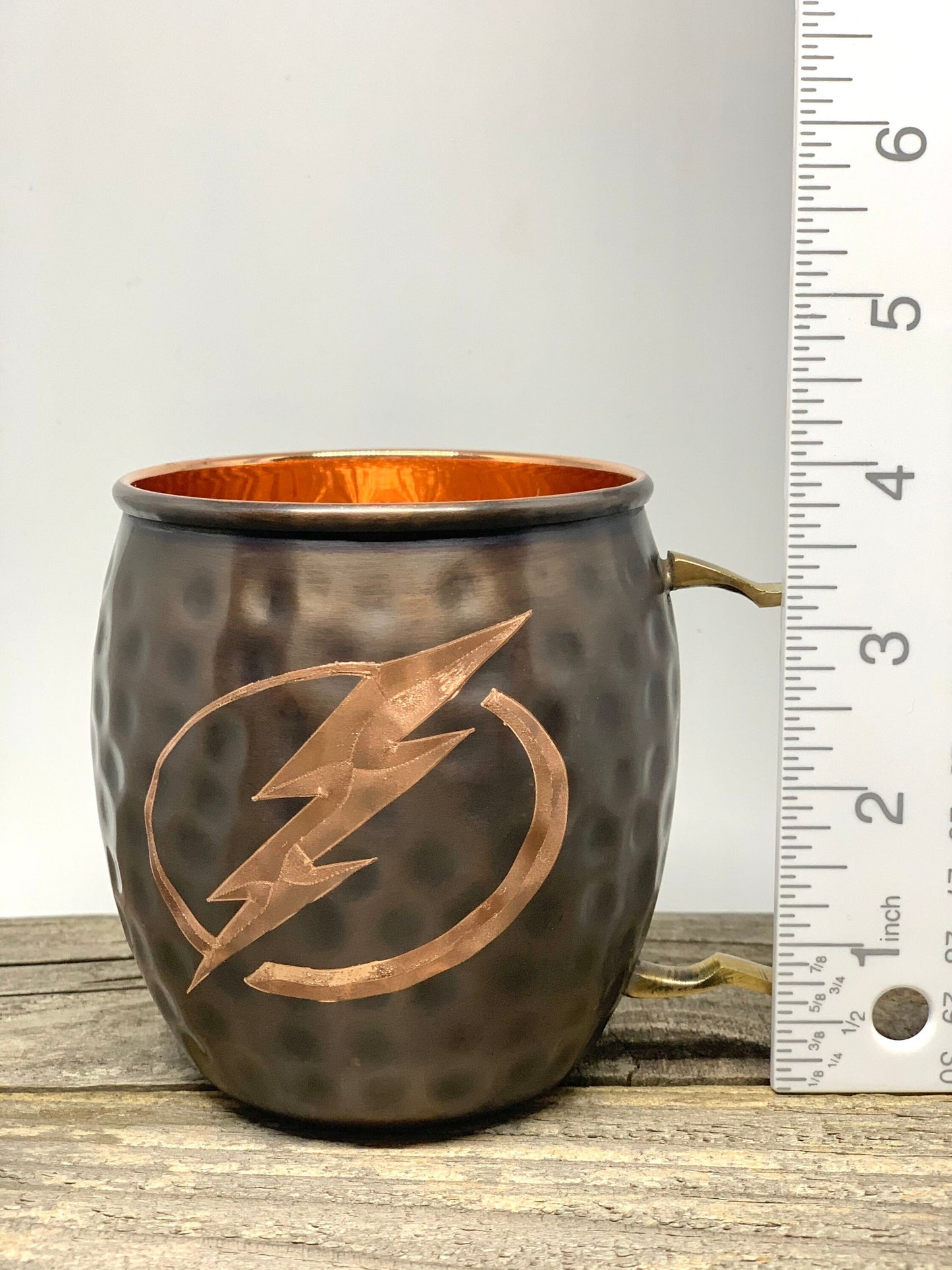 Tampa Bay Lightning Moscow Mule | Pick Any Team | NHL Copper Mug | Copper Gift | Anniversary Gift | Father's Day Gift | Lightning Gift