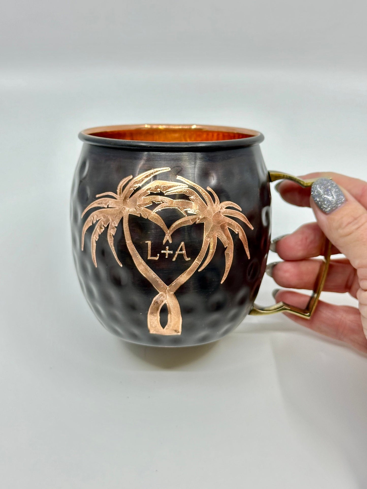 Hawaiian Engraved Gifts | Moscow Mule Mug | Add Initials to Heart | Personalized Gift | Anniversary Gifts | Wedding Gift | Bride and Groom