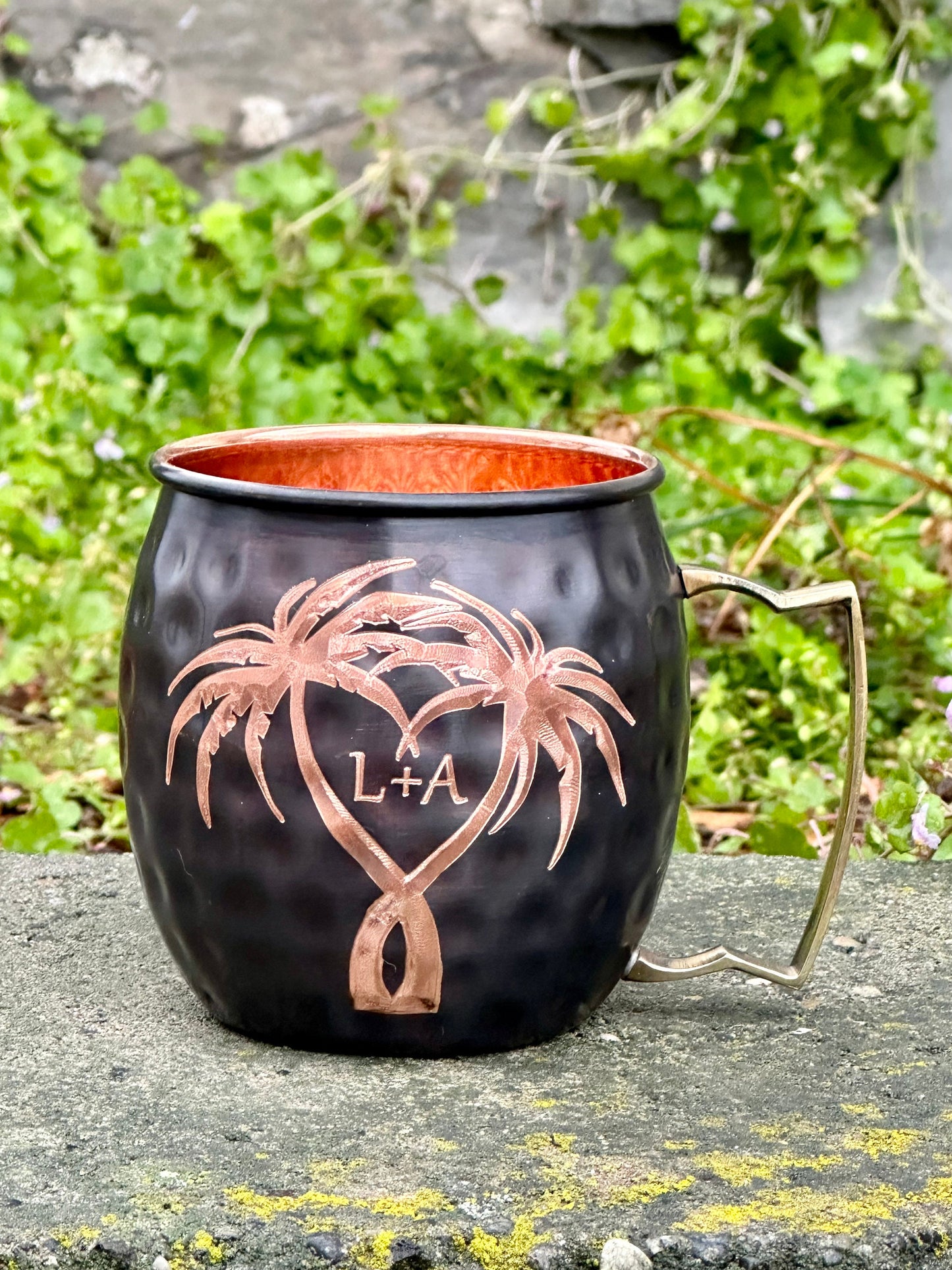 Hawaiian Engraved Gifts | Moscow Mule Mug | Add Initials to Heart | Personalized Gift | Anniversary Gifts | Wedding Gift | Bride and Groom