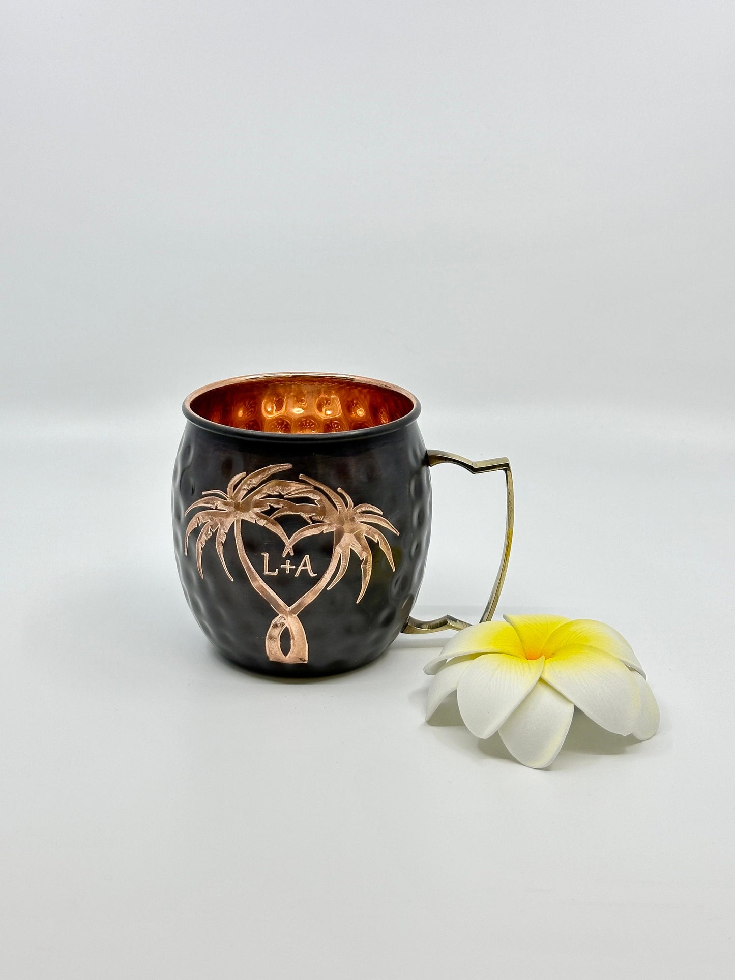 Hawaiian Engraved Gifts | Moscow Mule Mug | Add Initials to Heart | Personalized Gift | Anniversary Gifts | Wedding Gift | Bride and Groom