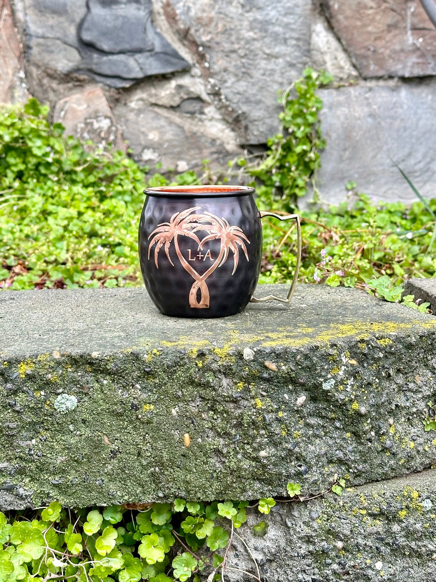 Hawaiian Engraved Gifts | Moscow Mule Mug | Add Initials to Heart | Personalized Gift | Anniversary Gifts | Wedding Gift | Bride and Groom