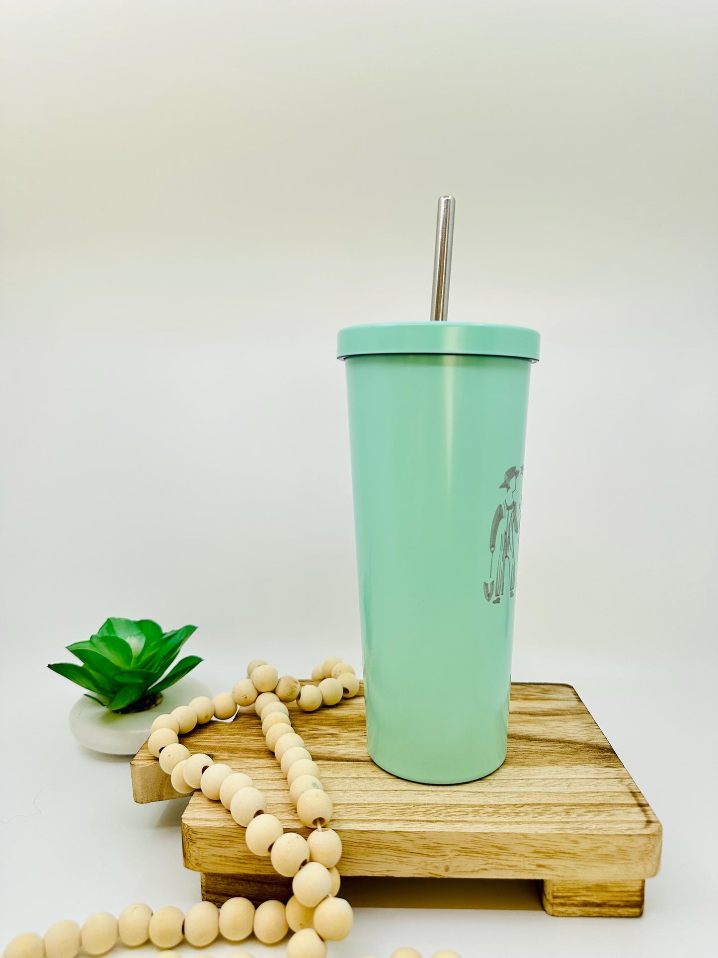 Pyrex Amish Butterprint Inspired 20 OZ insulated Tumbler with Lid and Option to Personalize