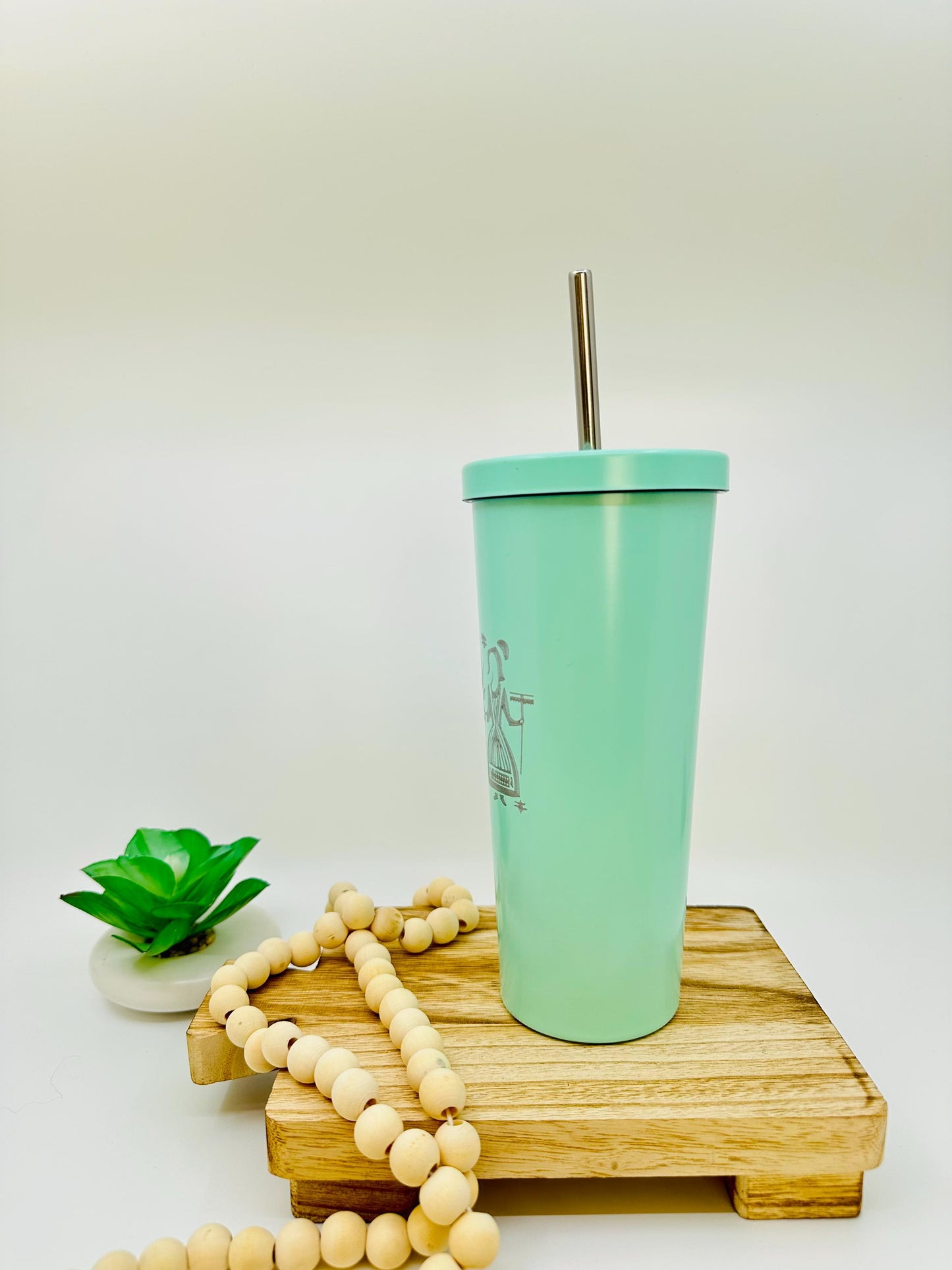 Pyrex Amish Butterprint Inspired 20 OZ insulated Tumbler with Lid and Option to Personalize