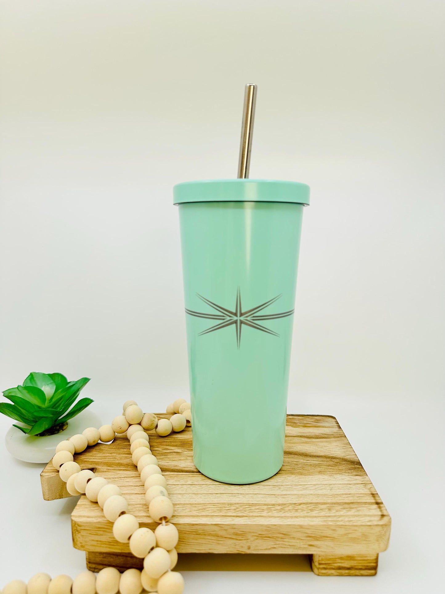 Pyrex Atomic Starburst Inspired 20 OZ insulated Tumbler with Lid and Option to Personalize