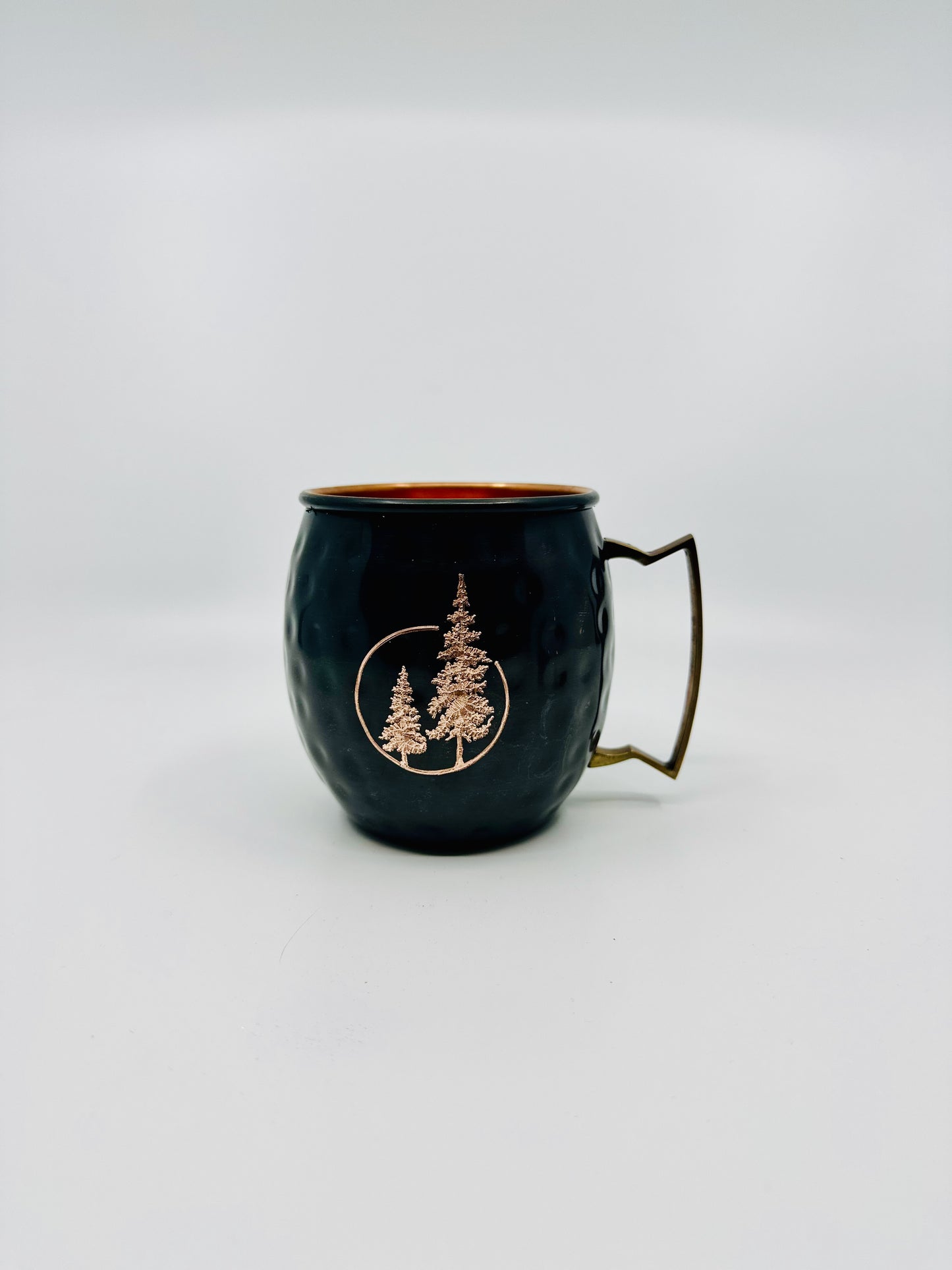 Moscow Mule Mug with Evergreen Trees in Circle | Wedding Gift | Copper Gift | Anniversary Gift | 7 Year Anniversary | Graduation Gift  | Gifts for Her