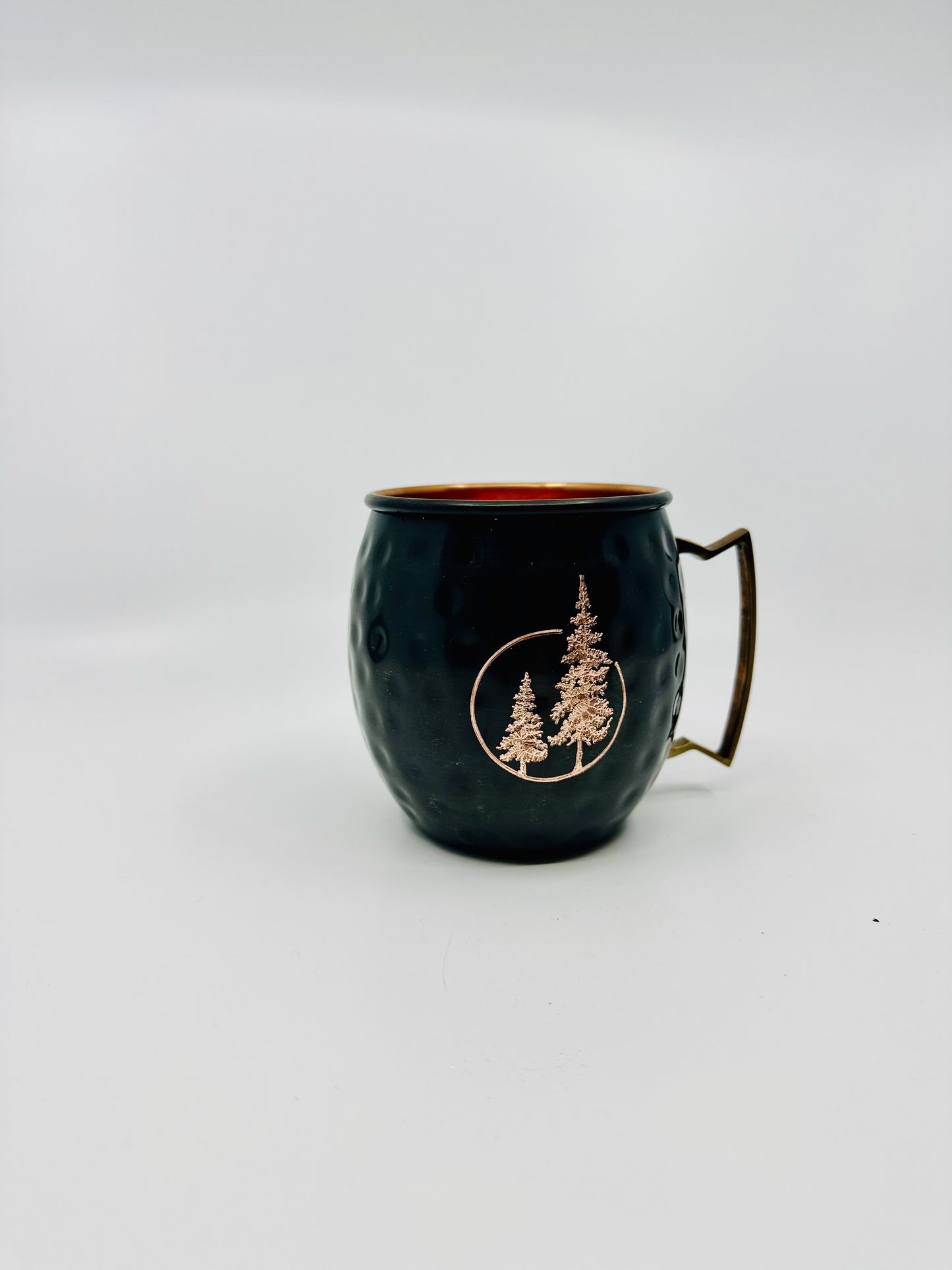 Moscow Mule Mug with Evergreen Trees in Circle | Wedding Gift | Copper Gift | Anniversary Gift | 7 Year Anniversary | Graduation Gift  | Gifts for Her