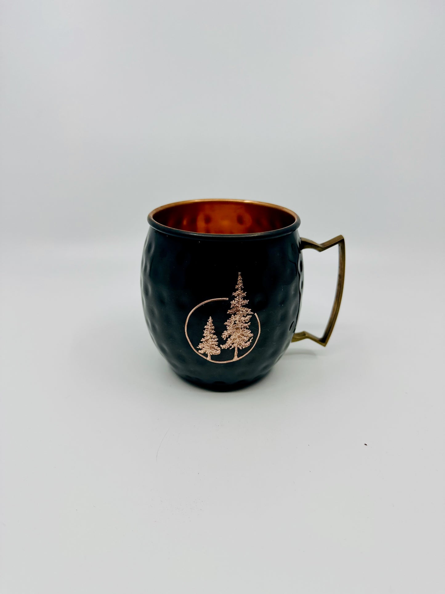 Moscow Mule Mug with Evergreen Trees in Circle | Wedding Gift | Copper Gift | Anniversary Gift | 7 Year Anniversary | Graduation Gift  | Gifts for Her