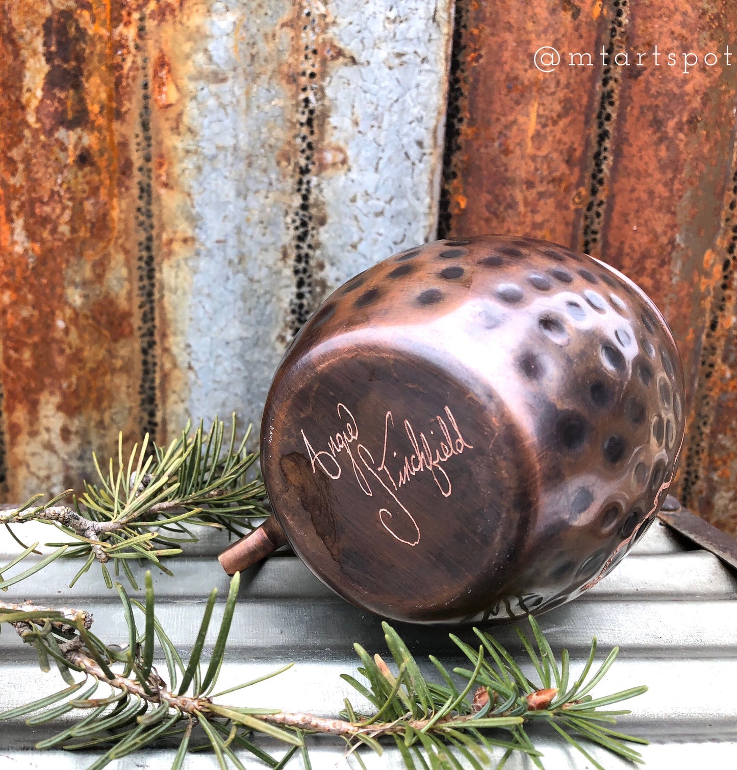 Montana Moscow Mule Mug | Elk Antlers | Hand Etched | Copper Gift | Gifts for Him | Hunter Gift | Huntress Gift | Groomsmen Gifts