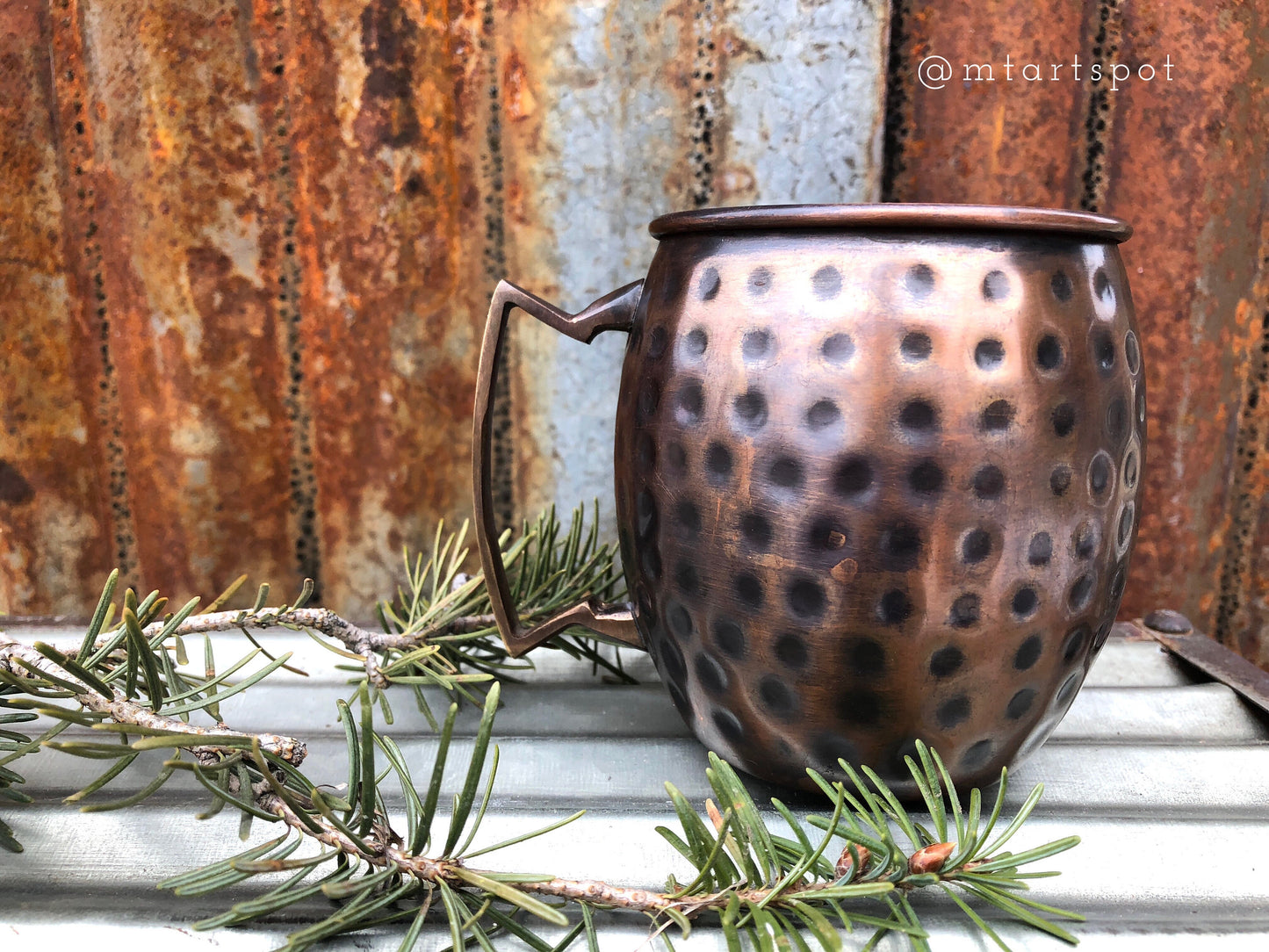 Montana Moscow Mule Mug | Elk Antlers | Hand Etched | Copper Gift | Gifts for Him | Hunter Gift | Huntress Gift | Groomsmen Gifts