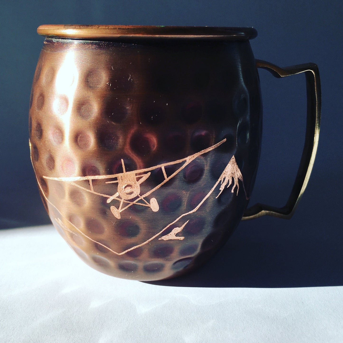 Bush Plane| Moscow Mule Mug | Plane Enthusiast Gift | Father's Day Gift | Bush Plane Present | Bush Plane Gift | Pilot Gift | Copper Gift