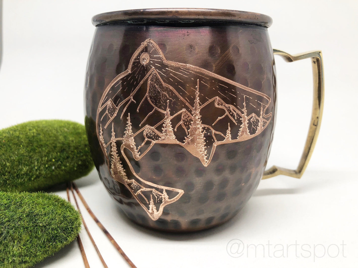 Rocky Mountain Fish | Moscow Mule Mug | Copper Mug | Fly Fishing Gift | Fisherman Gift | Personalized Gift| Anniversary Gift | Wedding Gift