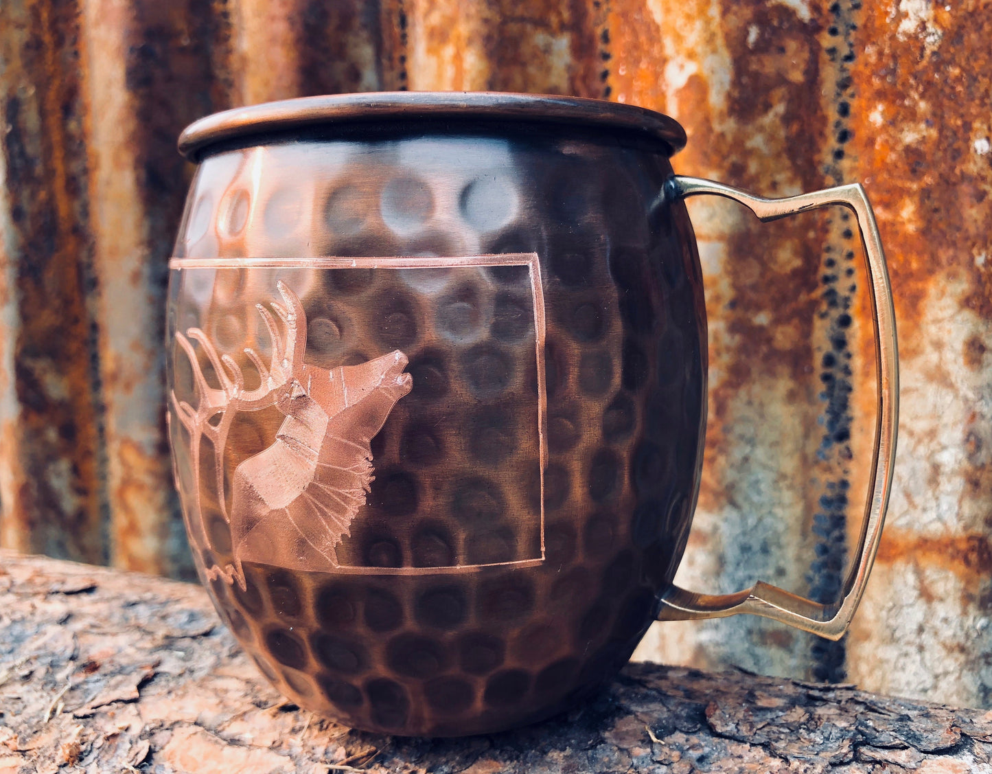 Elk Moscow Mule Mug | Elk Inside Montana | Copper Anniversary | Gifts for Him | Hunter Gift | Huntress Gift | Groomsmen Gifts