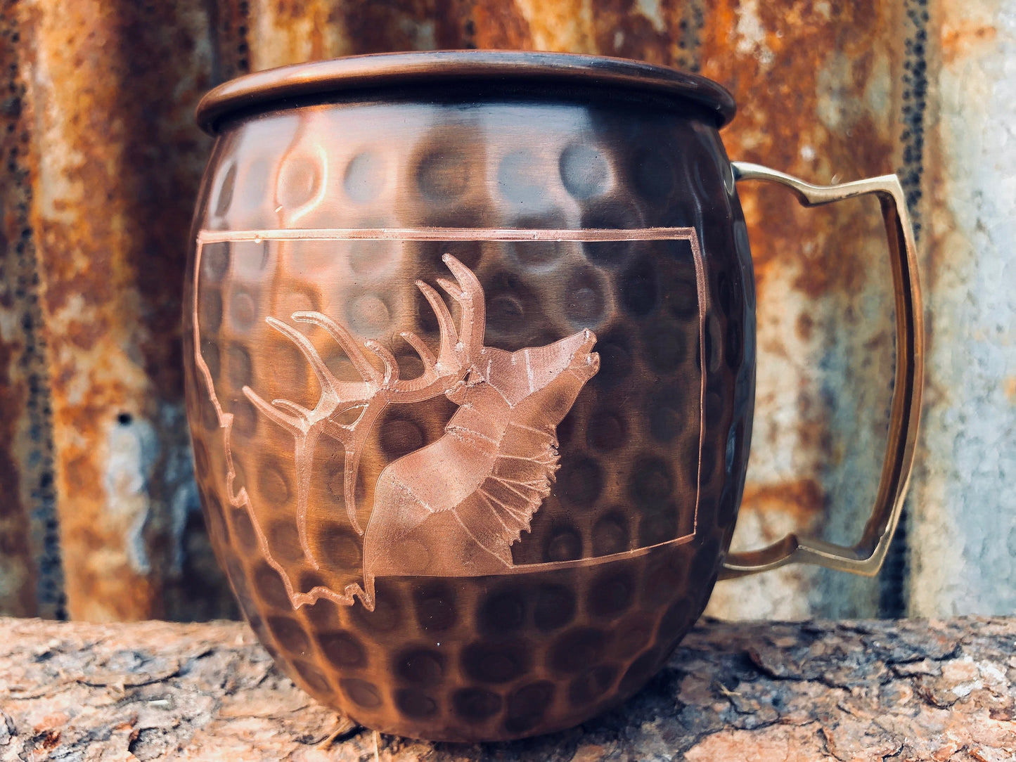 Elk Moscow Mule Mug | Elk Inside Montana | Copper Anniversary | Gifts for Him | Hunter Gift | Huntress Gift | Groomsmen Gifts