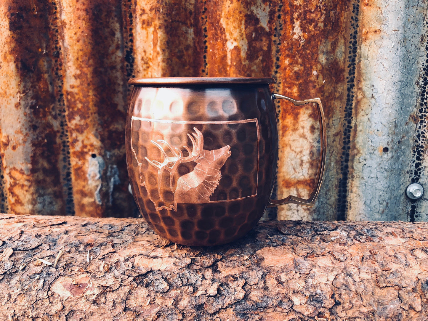 Elk Moscow Mule Mug | Elk Inside Montana | Copper Anniversary | Gifts for Him | Hunter Gift | Huntress Gift | Groomsmen Gifts