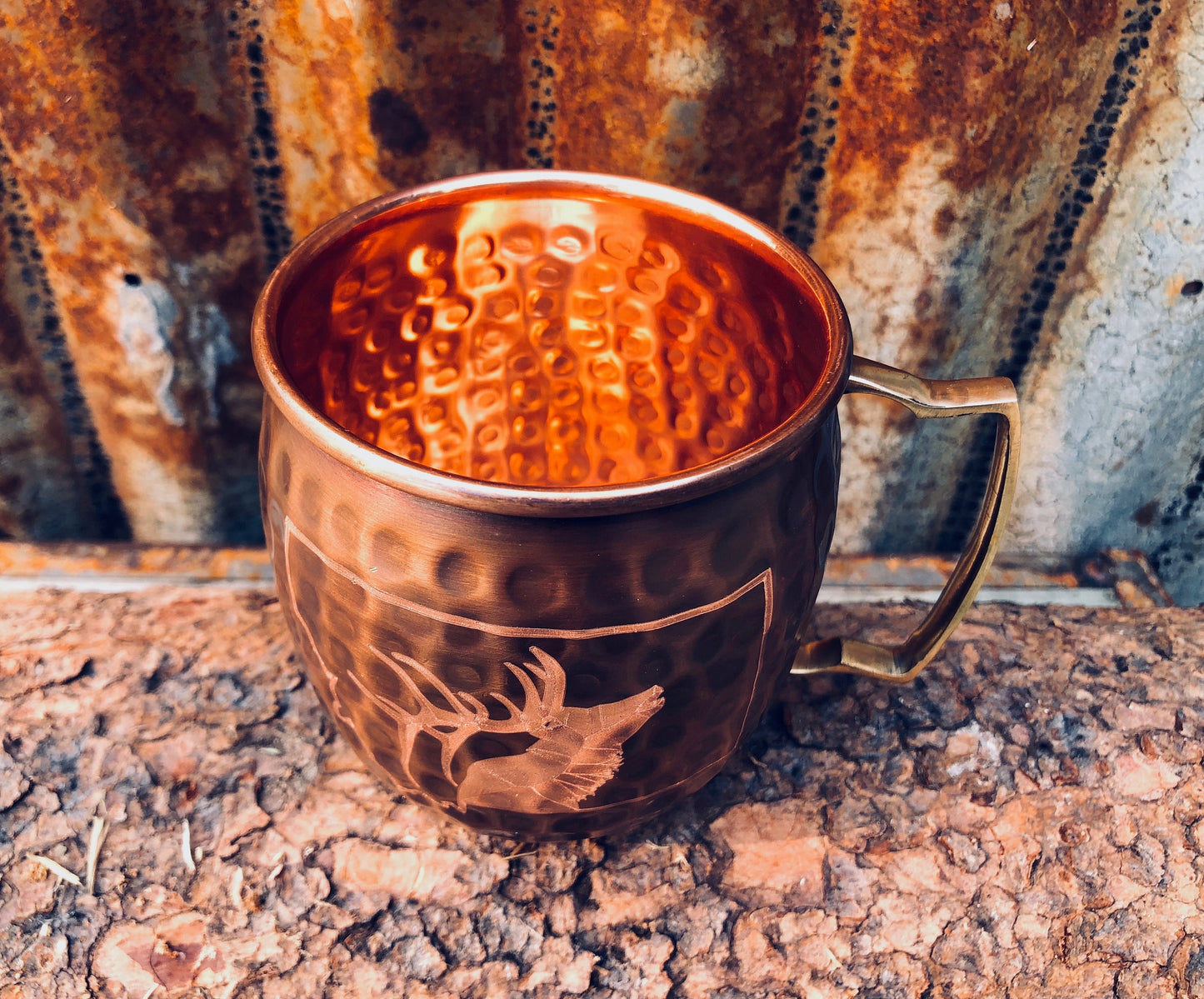 Elk Moscow Mule Mug | Elk Inside Montana | Copper Anniversary | Gifts for Him | Hunter Gift | Huntress Gift | Groomsmen Gifts