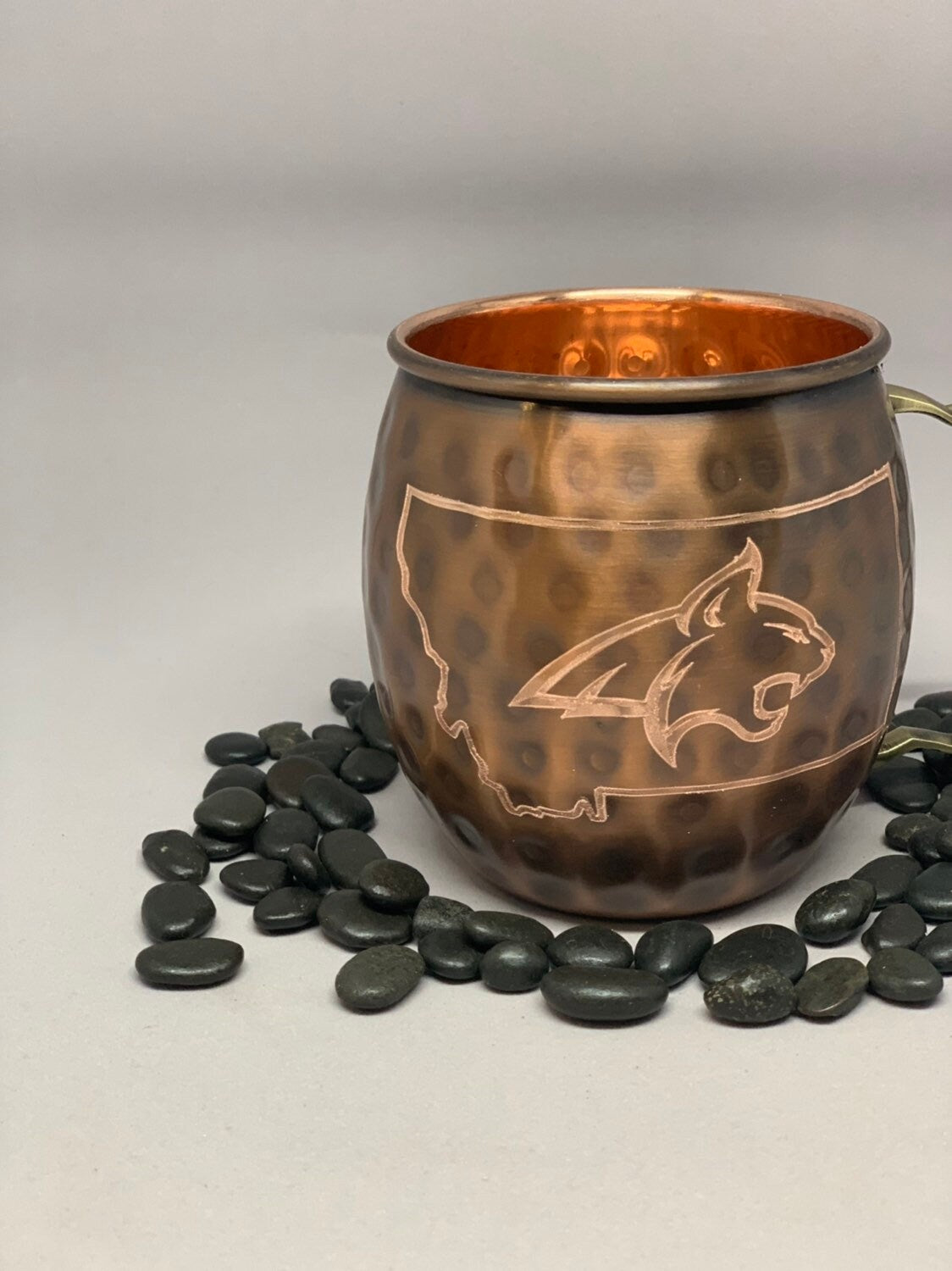 MSU Cats logo Moscow Mule Mug | Pick Any Team | college team Copper Mug | Copper Gift | Anniversary Gift | Father's Day Gift | Montana State