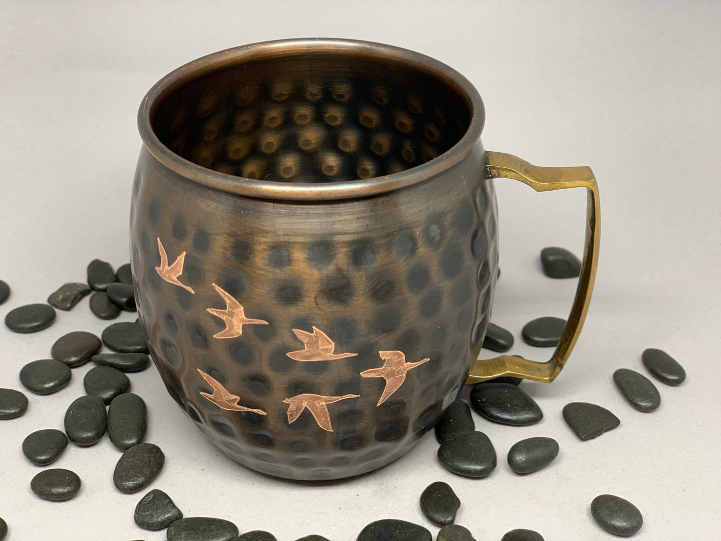 Geese in flight Moscow Mule Mug  | Anniversary Gift | Copper Mug | Gifts for Him | Gifts for Her | 7 year anniversary