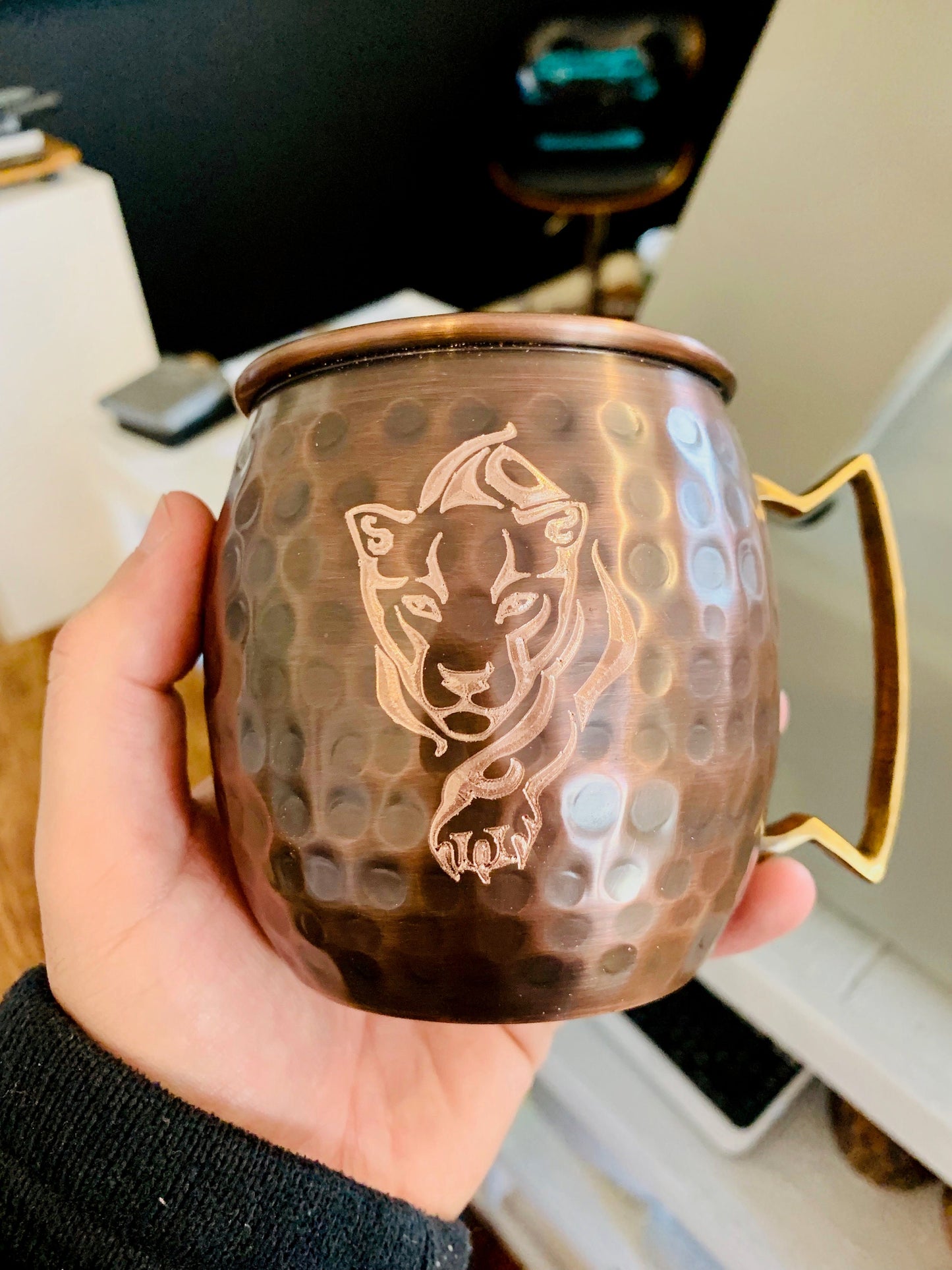 Mountain Lion Moscow Mule Mug | Copper Anniversary | Gifts for Him | Hunter Gift | Huntress Gift | Groomsmen Gifts