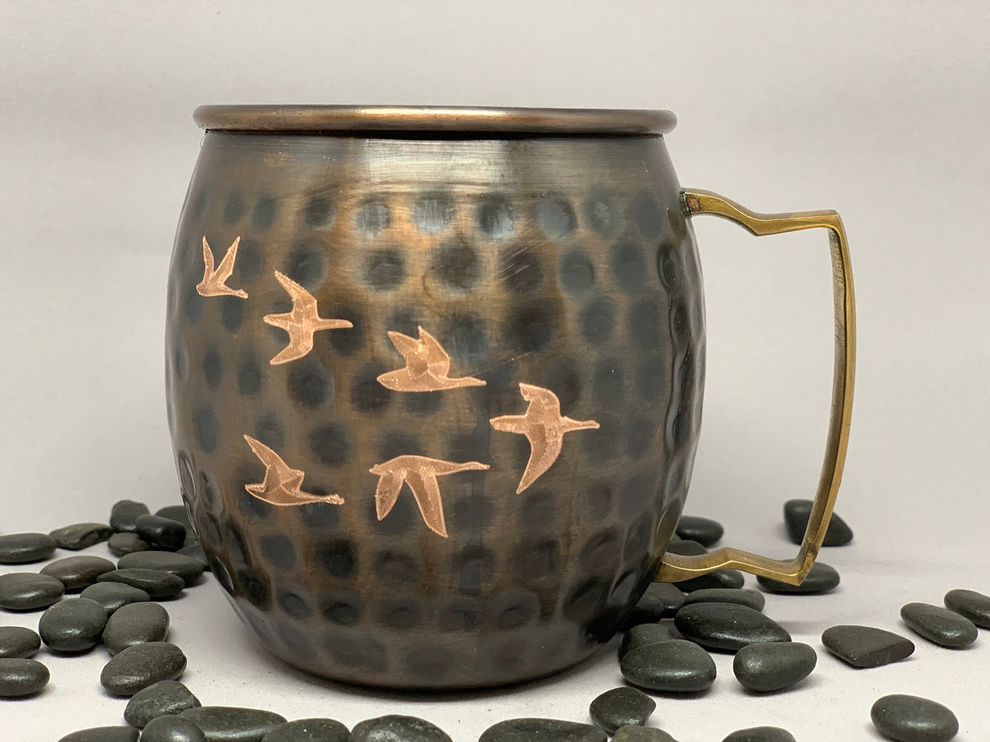 Geese in flight Moscow Mule Mug  | Anniversary Gift | Copper Mug | Gifts for Him | Gifts for Her | 7 year anniversary