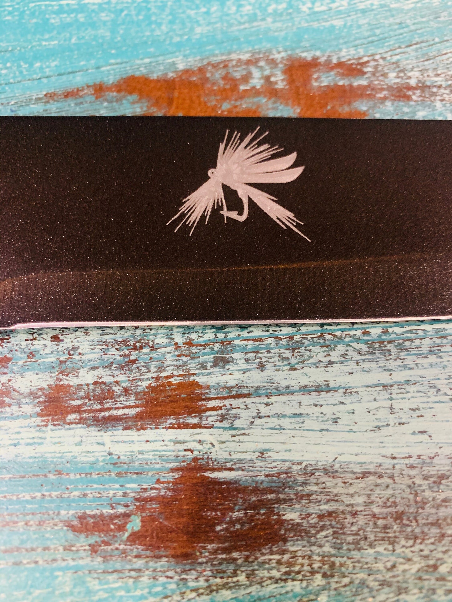 Chefs Knife Engraved with Fly Fishing Fly