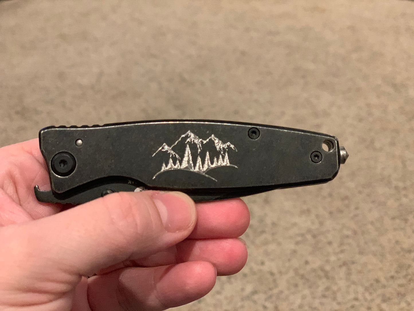 Mountain Folding Pocket | Engraved Gift | Stainless Steel Gift | Outdoorsman Gift | Gifts for him | Personalized Gift | All Purpose Gift