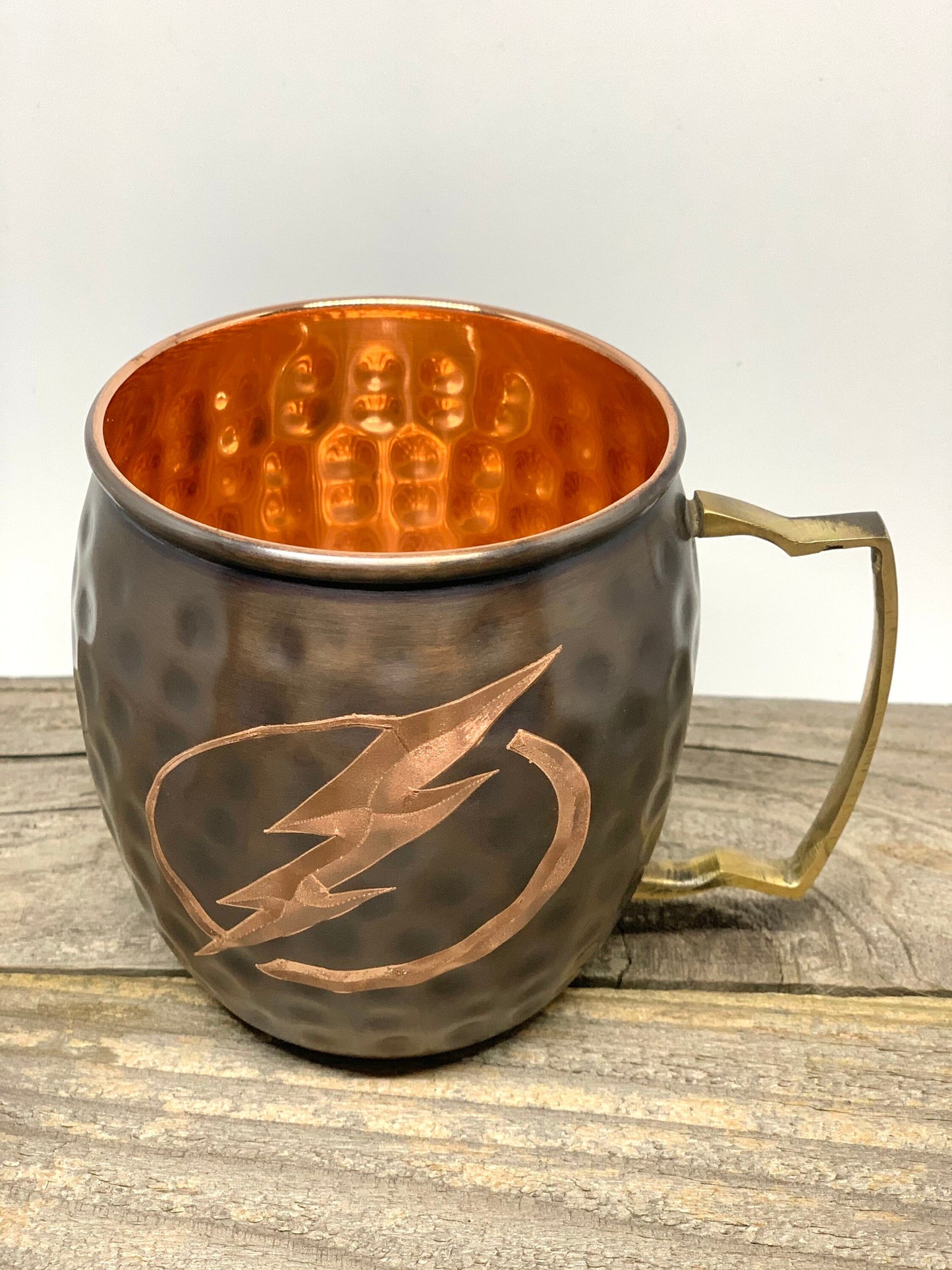 Tampa Bay Lightning Moscow Mule | Pick Any Team | NHL Copper Mug | Copper Gift | Anniversary Gift | Father's Day Gift | Lightning Gift