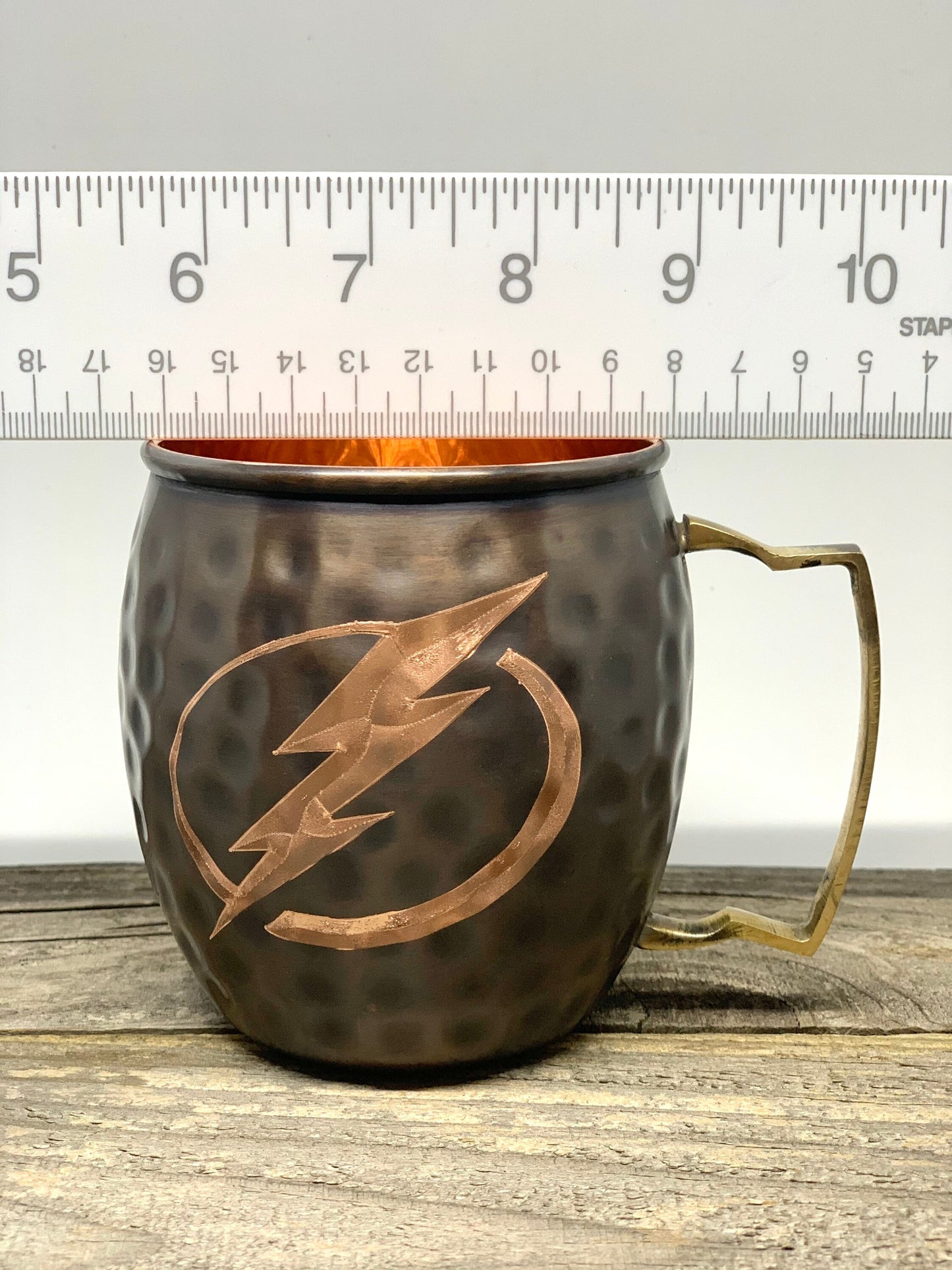 Tampa Bay Lightning Moscow Mule | Pick Any Team | NHL Copper Mug | Copper Gift | Anniversary Gift | Father's Day Gift | Lightning Gift