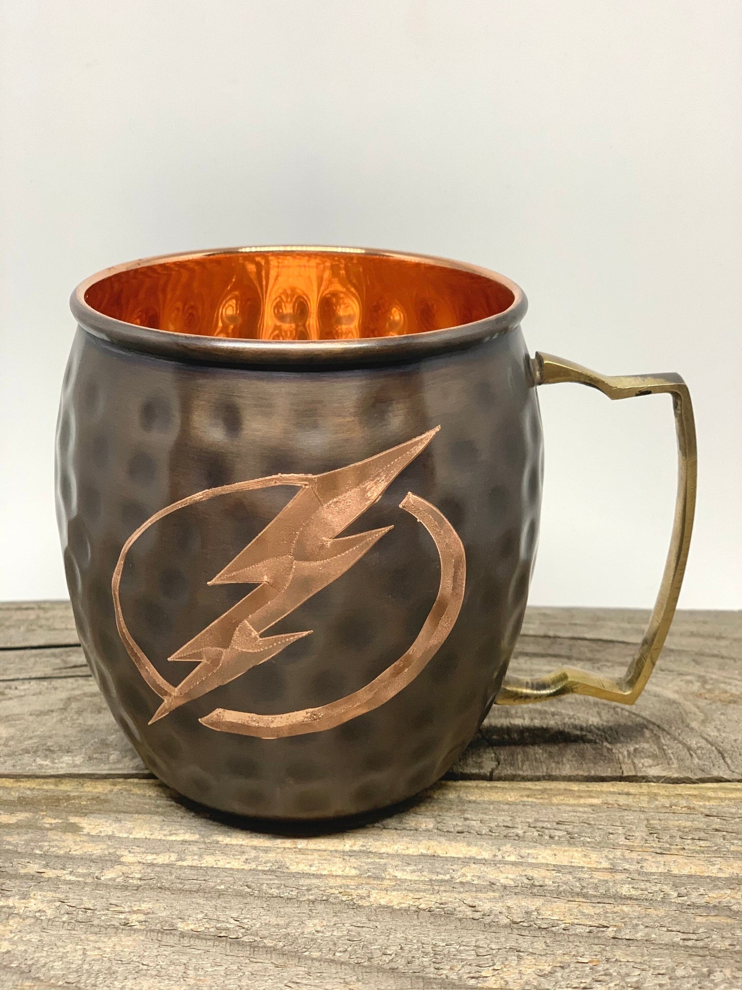 Tampa Bay Lightning Moscow Mule | Pick Any Team | NHL Copper Mug | Copper Gift | Anniversary Gift | Father's Day Gift | Lightning Gift