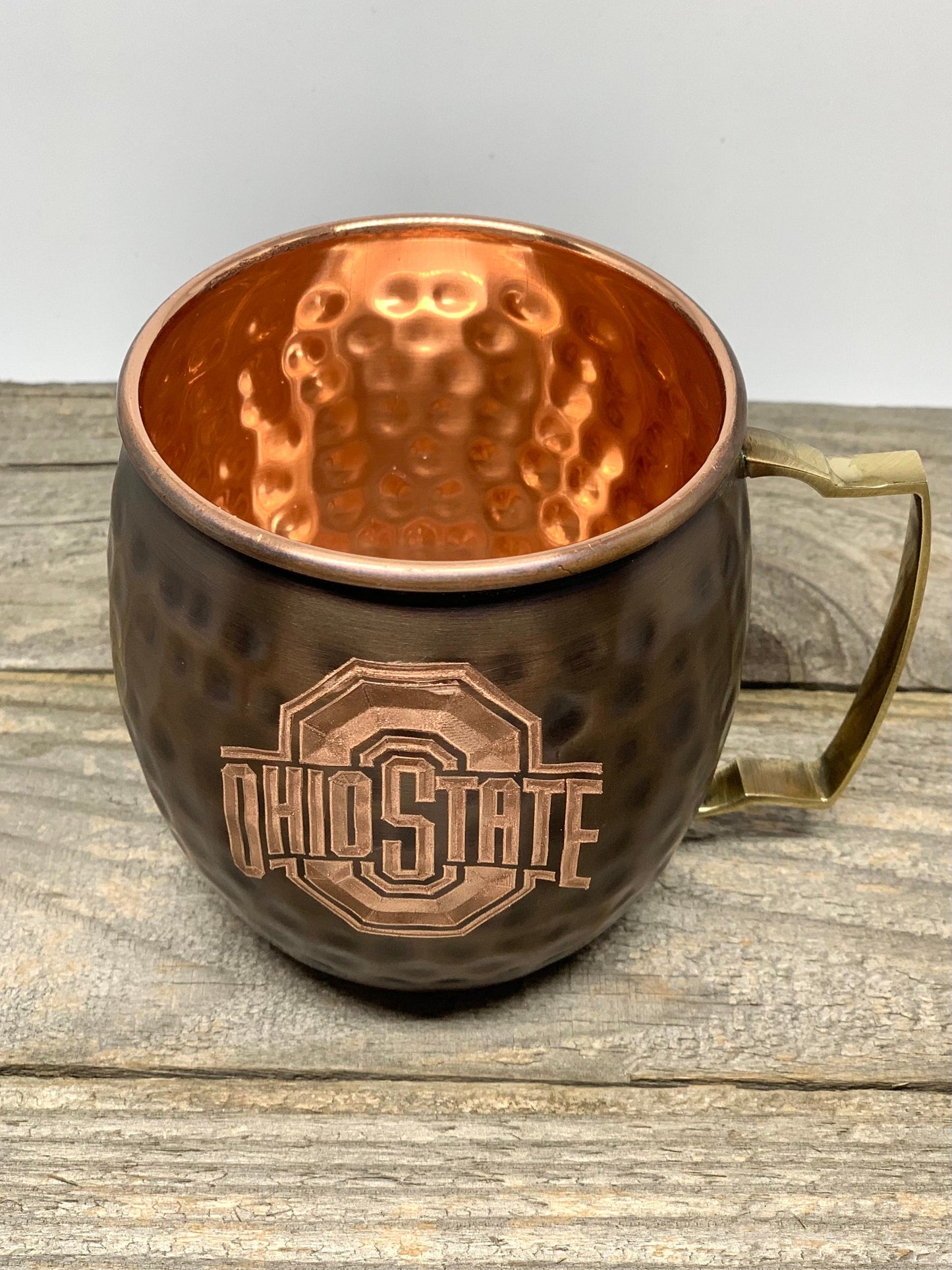 Ohio State logo  Moscow Mule Mug | Pick Any Team | college team Copper Mug | Copper Gift | Anniversary Gift | Father's Day Gift | Ohio State