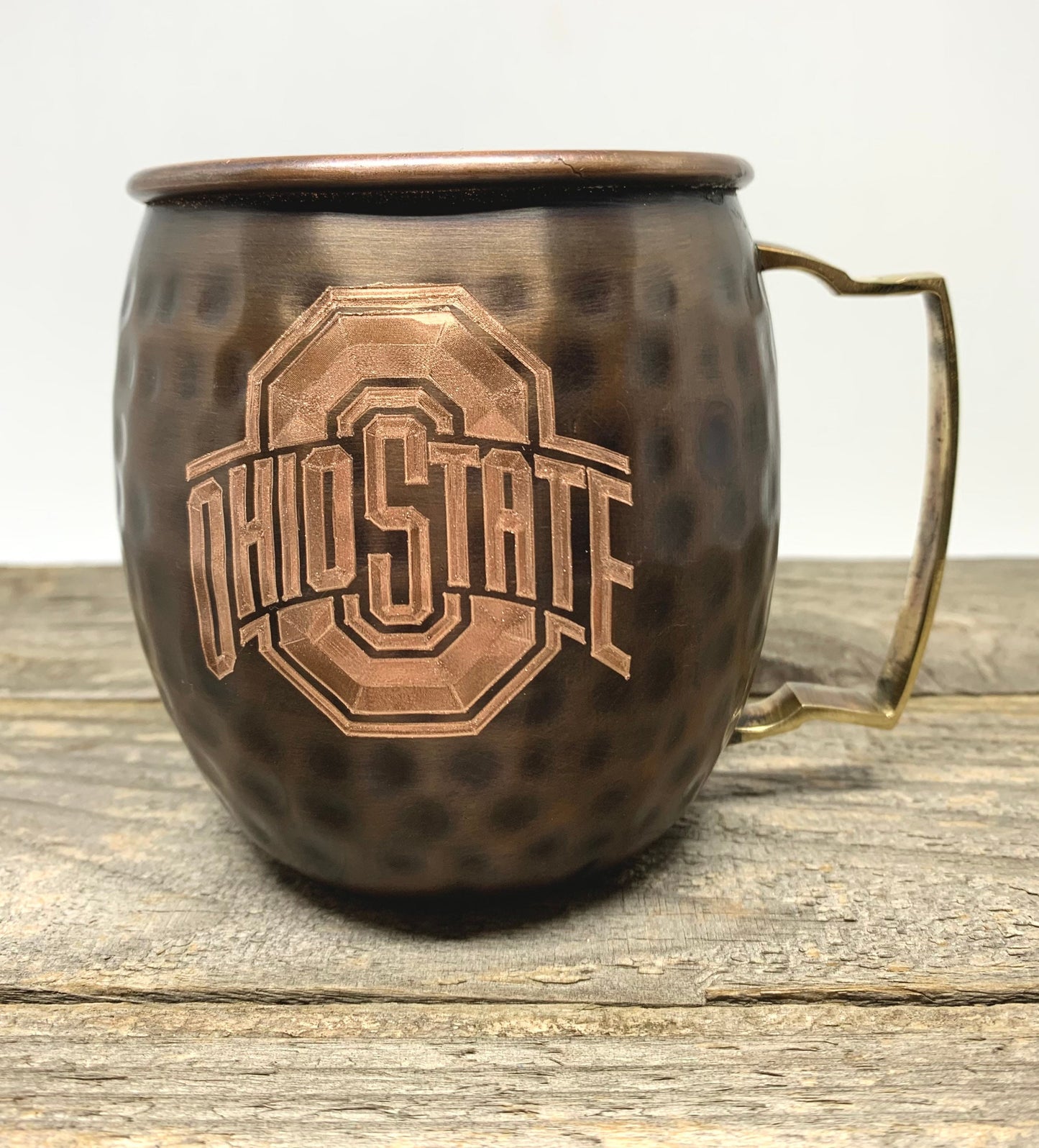 Ohio State logo  Moscow Mule Mug | Pick Any Team | college team Copper Mug | Copper Gift | Anniversary Gift | Father's Day Gift | Ohio State