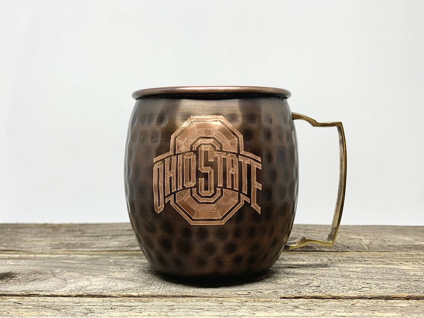 Ohio State logo  Moscow Mule Mug | Pick Any Team | college team Copper Mug | Copper Gift | Anniversary Gift | Father's Day Gift | Ohio State