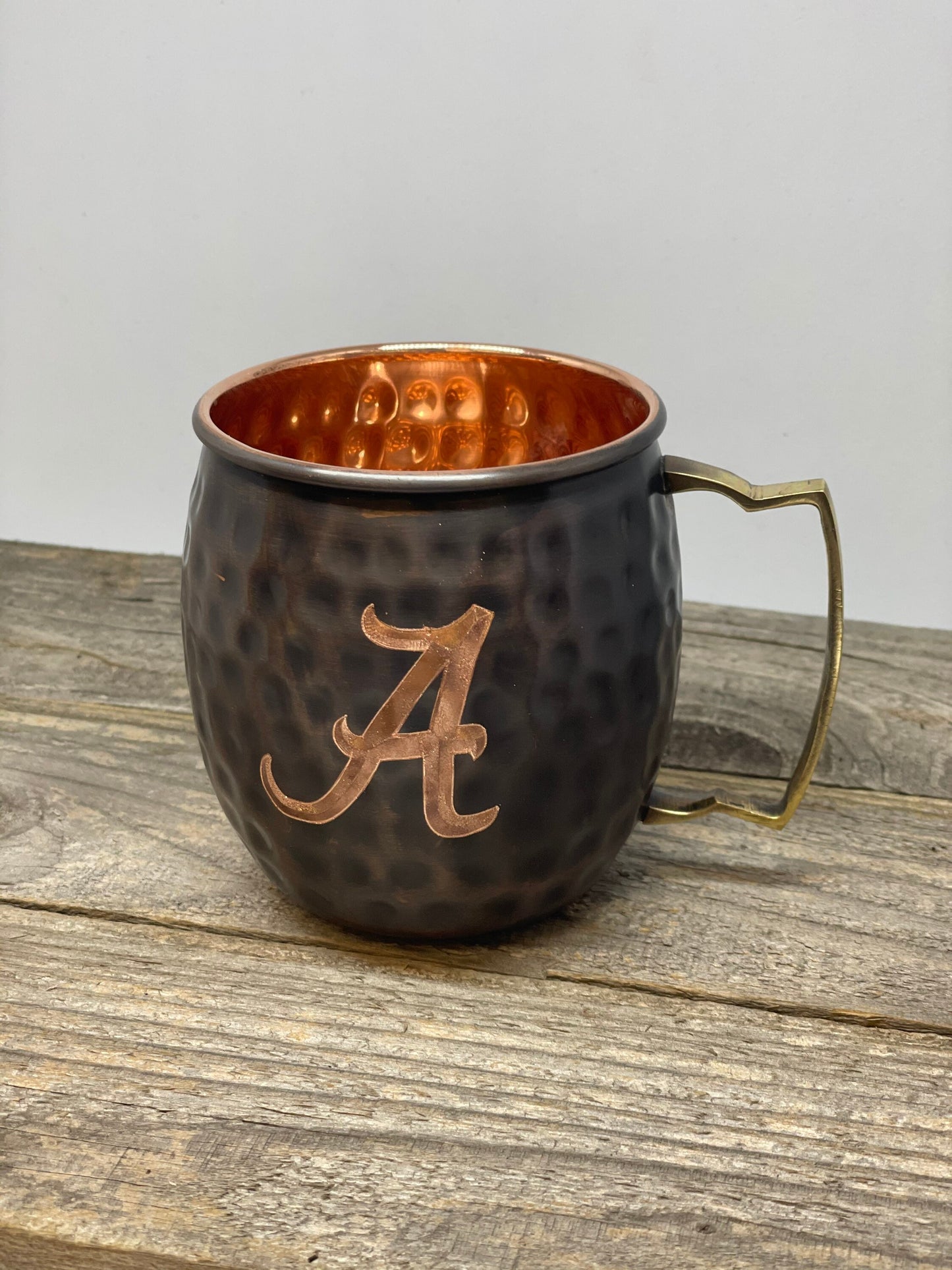 University of Alabama logo  Moscow Mule Mug | Pick Any Team | college team Copper Mug | Copper Gift | Anniversary Gift | Father's Day Gift