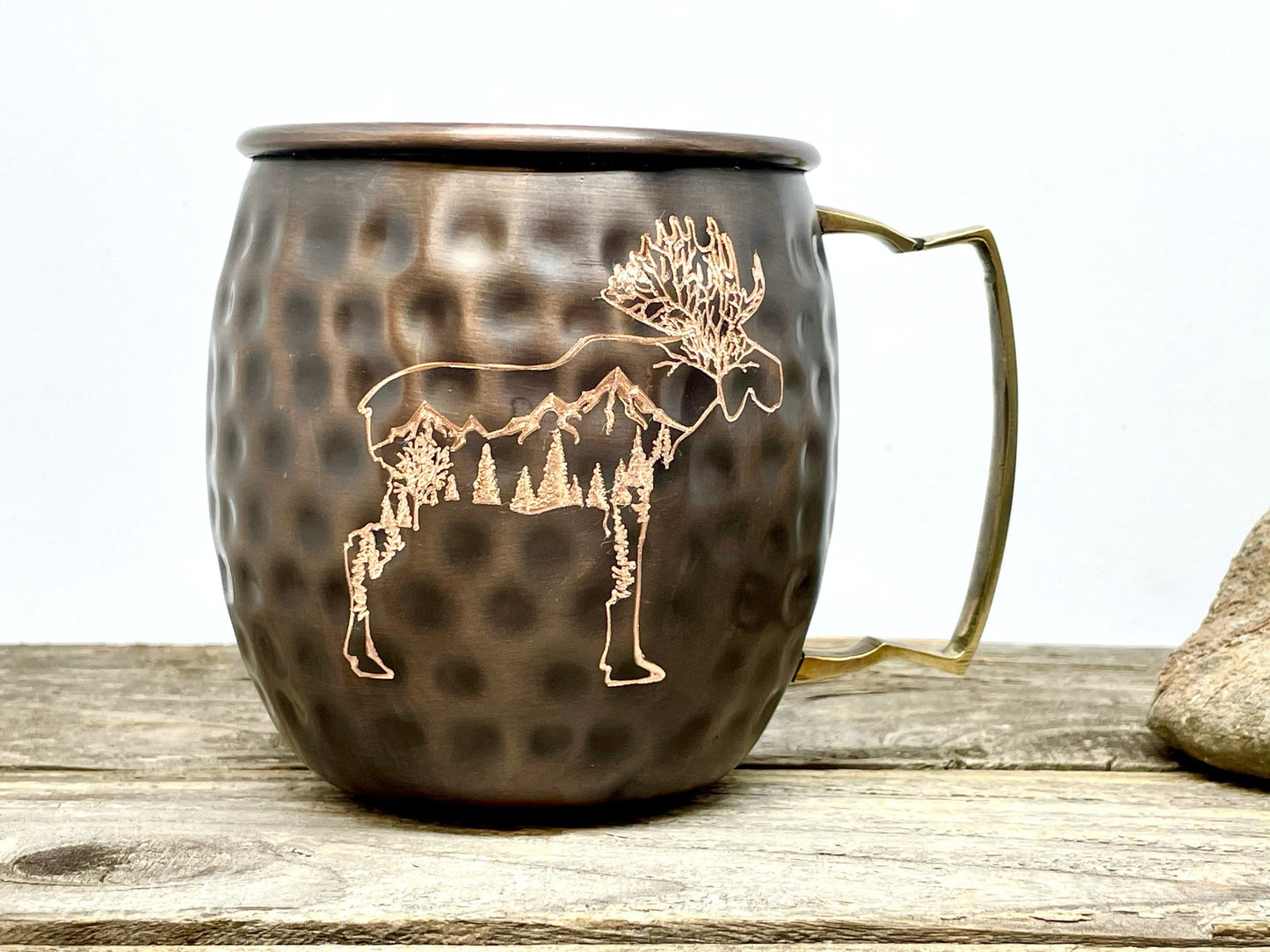 Rocky Mountain Moose | Moscow Mule Mug | Copper Mug | Outdoorsman Gift | Personalized Gift| Anniversary Gift | Wedding Gift