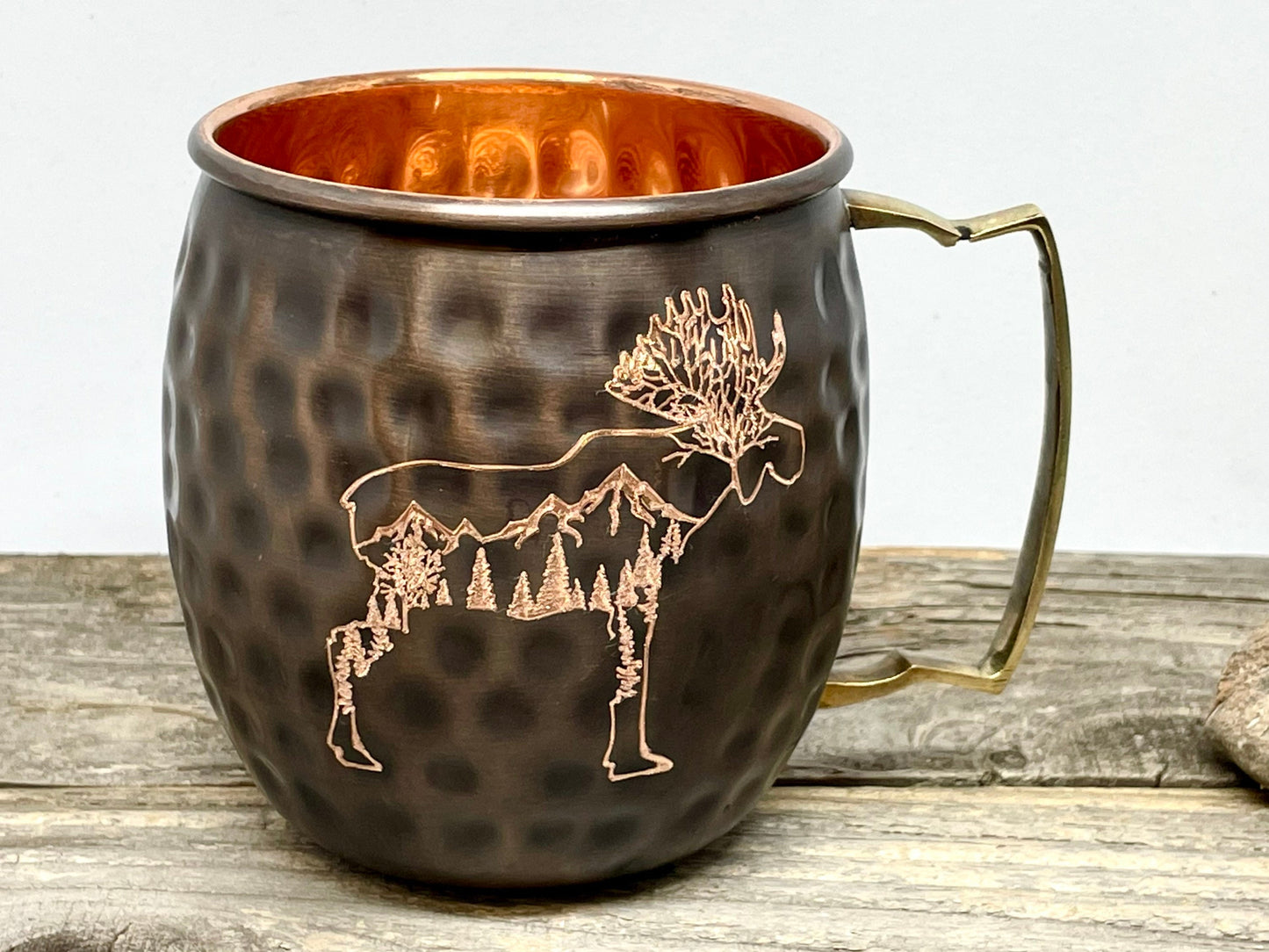 Rocky Mountain Moose | Moscow Mule Mug | Copper Mug | Outdoorsman Gift | Personalized Gift| Anniversary Gift | Wedding Gift