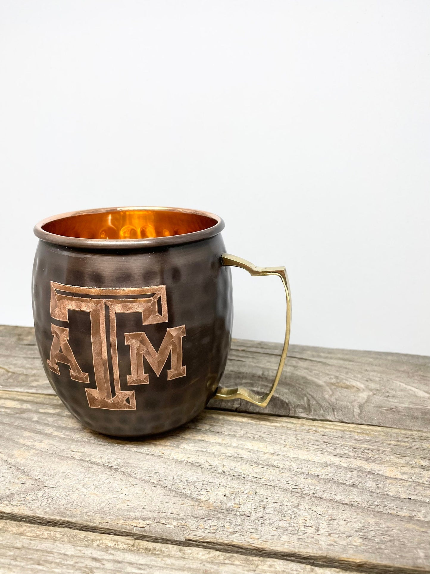 Texas A&M Aggies Logo|  Moscow Mule Mug | Pick Any Team | college team Copper Mug | Copper Gift | Anniversary Gift | Father's Day Gift |