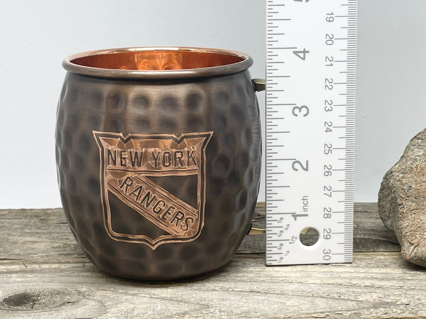 New York Rangers Moscow Mule Mug | Antiqued | Hammered | Other teams available | Request Customization