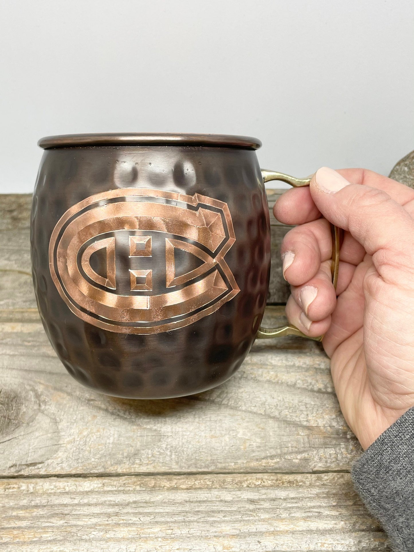 Montreal Canadiens Moscow Mule Mug | Antiqued | Hammered | Other teams available | Request Customization