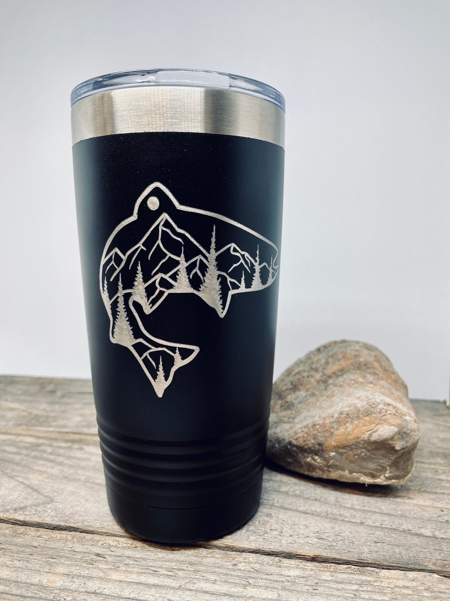 Rocky Mountain Fish 20 OZ insulated Tumbler with Option to Personalize