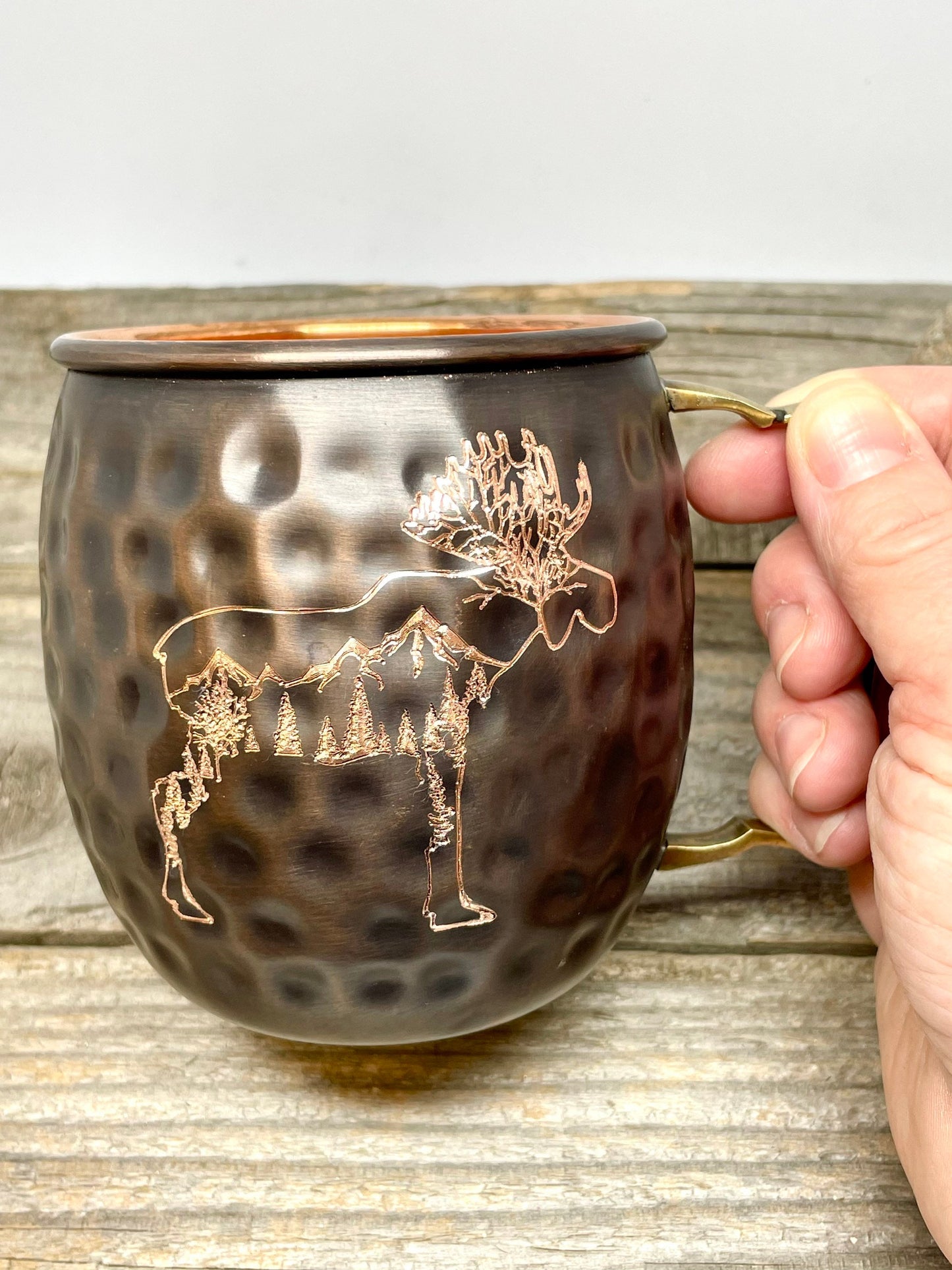 Rocky Mountain Moose | Moscow Mule Mug | Copper Mug | Outdoorsman Gift | Personalized Gift| Anniversary Gift | Wedding Gift