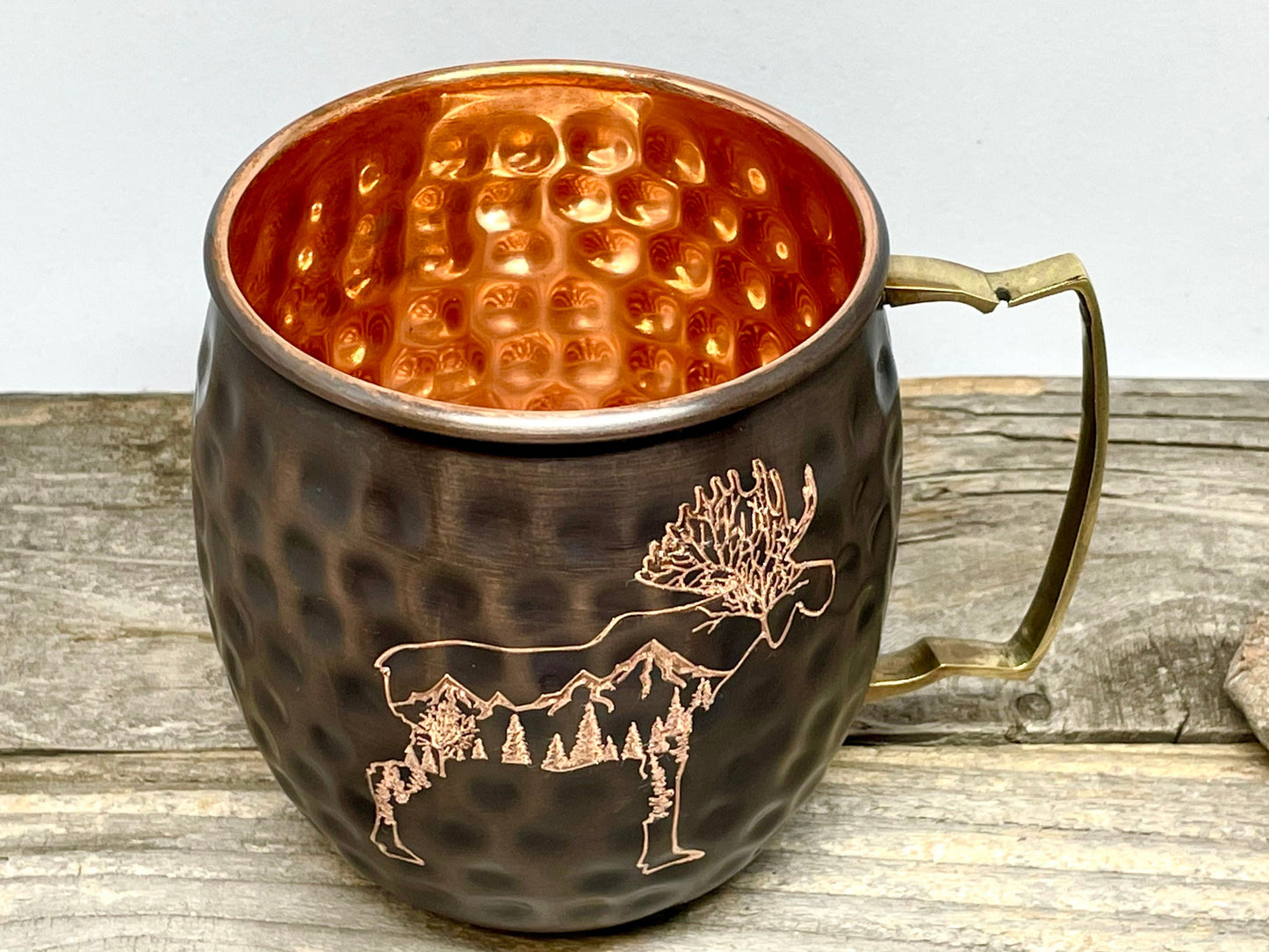 Rocky Mountain Moose | Moscow Mule Mug | Copper Mug | Outdoorsman Gift | Personalized Gift| Anniversary Gift | Wedding Gift