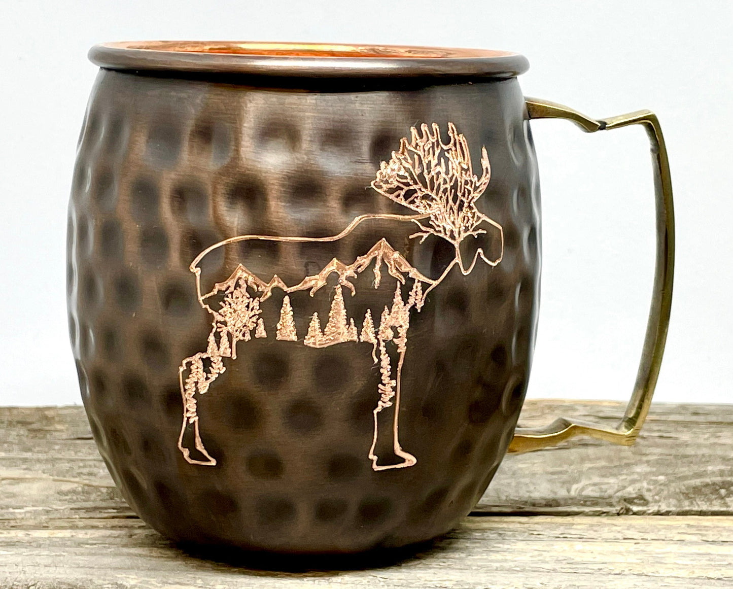 Rocky Mountain Moose | Moscow Mule Mug | Copper Mug | Outdoorsman Gift | Personalized Gift| Anniversary Gift | Wedding Gift