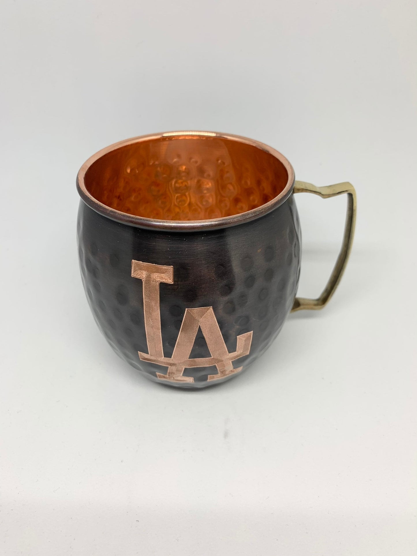 LA Dodgers Logo Moscow Mule Mug | Antiqued | Hammered | Other teams available | Request Customization