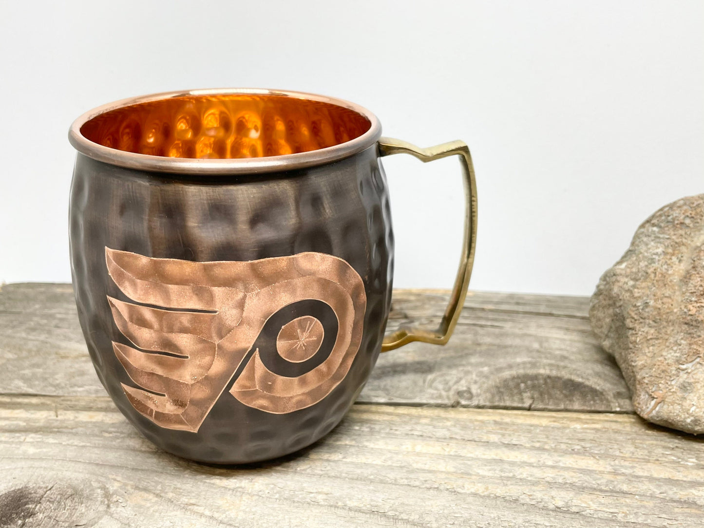 Philadelphia Flyers Moscow Mule Mug | Antiqued | Hammered | Other teams available | Request Customization