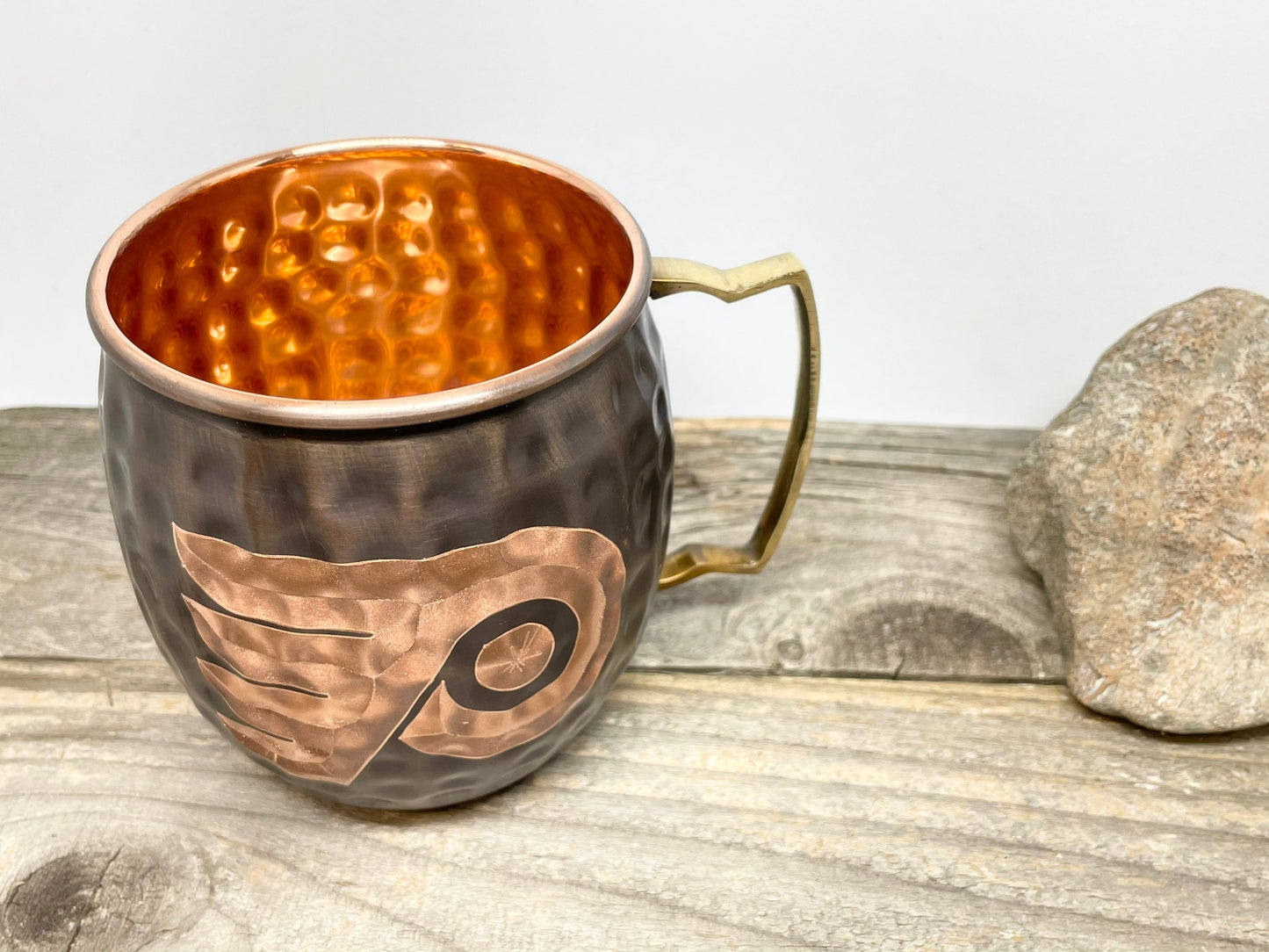 Philadelphia Flyers Moscow Mule Mug | Antiqued | Hammered | Other teams available | Request Customization