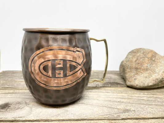 Montreal Canadiens Moscow Mule Mug | Antiqued | Hammered | Other teams available | Request Customization