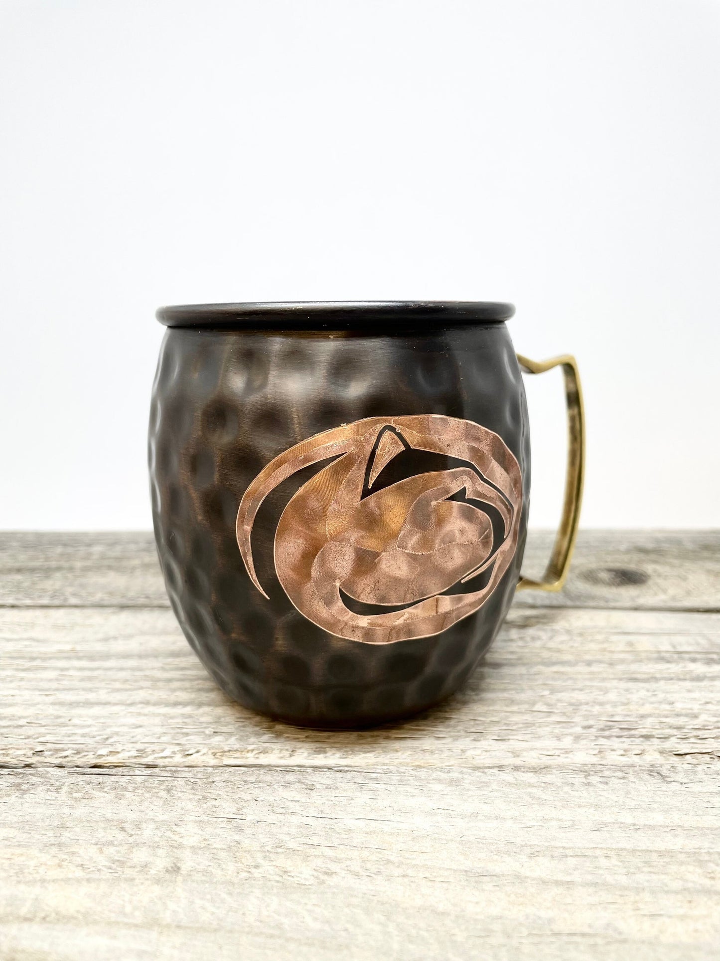 Penn State logo  Moscow Mule Mug | Pick Any Team | college team Copper Mug | Copper Gift | Anniversary Gift | Father's Day Gift | Penn State