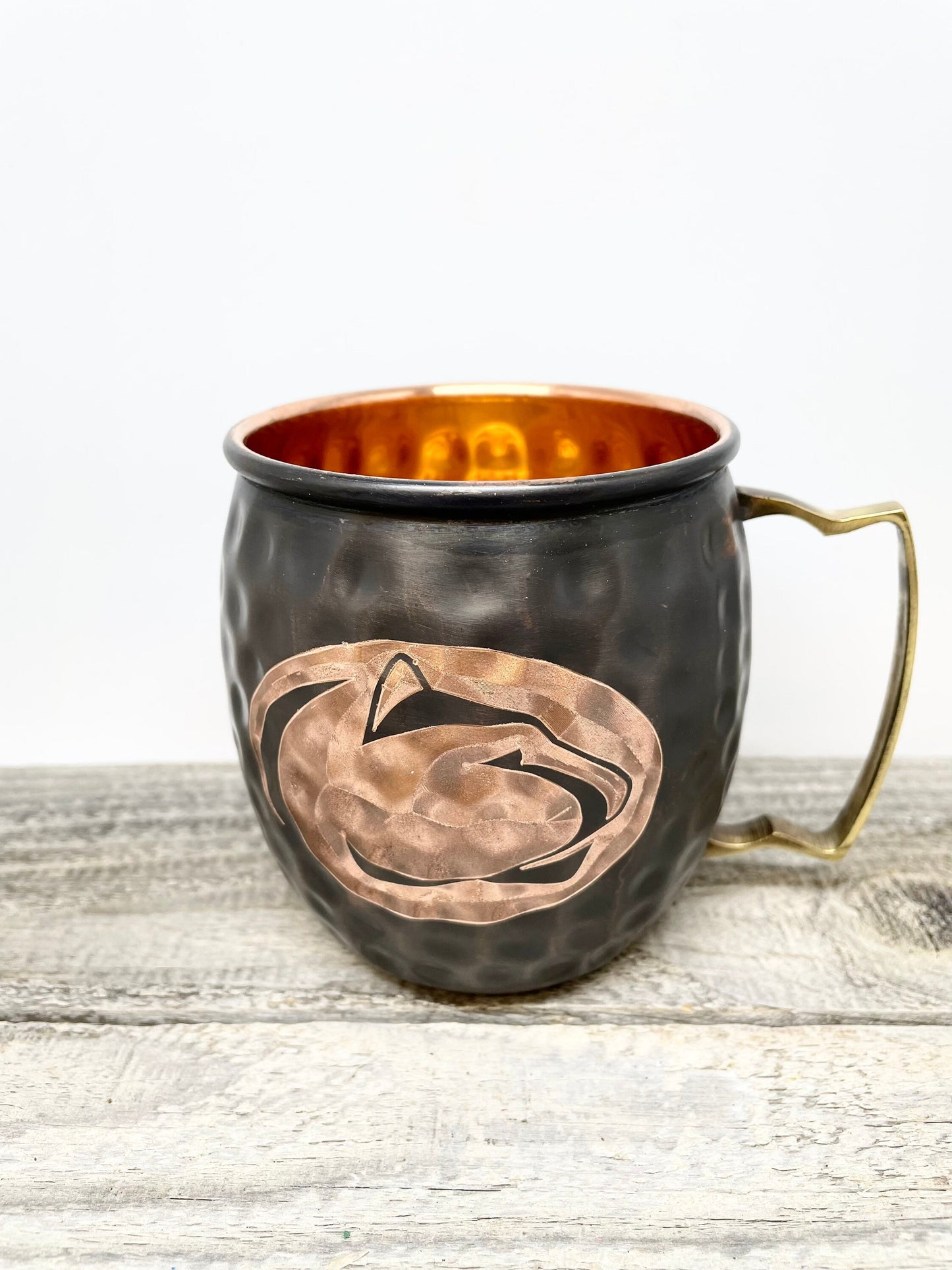 Penn State logo  Moscow Mule Mug | Pick Any Team | college team Copper Mug | Copper Gift | Anniversary Gift | Father's Day Gift | Penn State