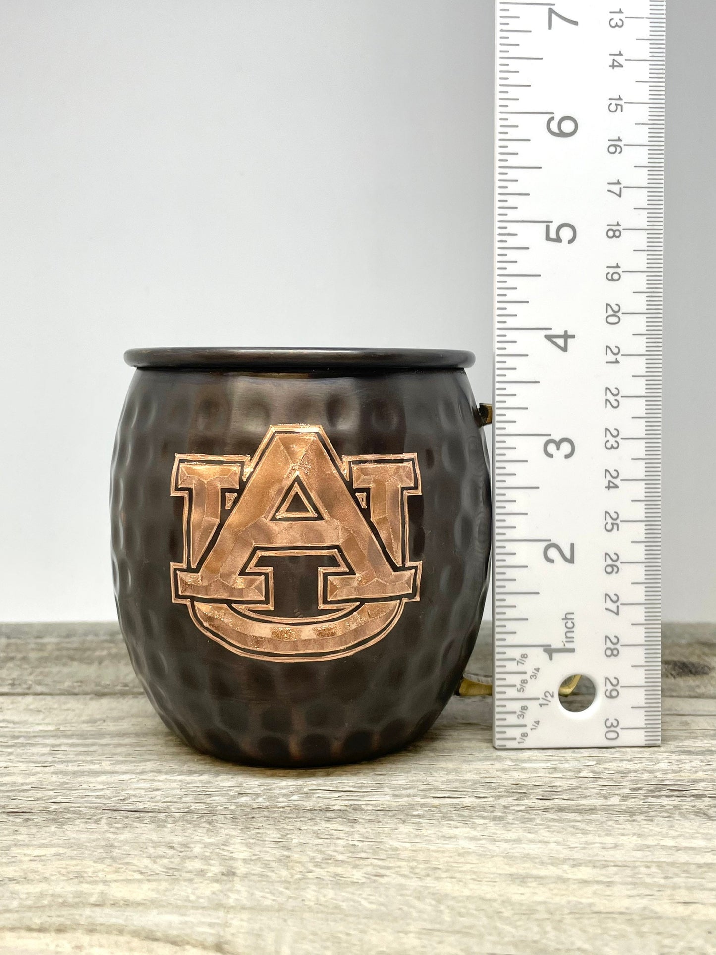 Auburn University logo  Moscow Mule Mug | Pick Any Team | college team Copper Mug | Copper Gift | Anniversary Gift | Father's Day Gift