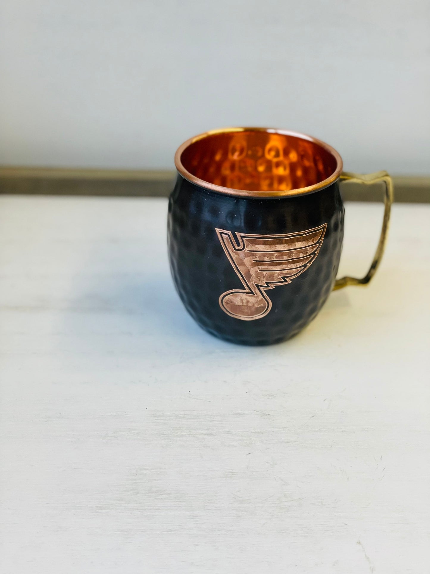 St. Louis Blues Moscow Mule Mug | Antiqued | Hammered | Other teams available | Request Customization