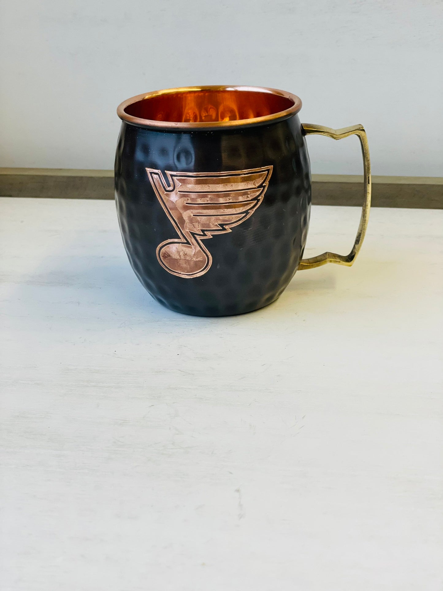 St. Louis Blues Moscow Mule Mug | Antiqued | Hammered | Other teams available | Request Customization